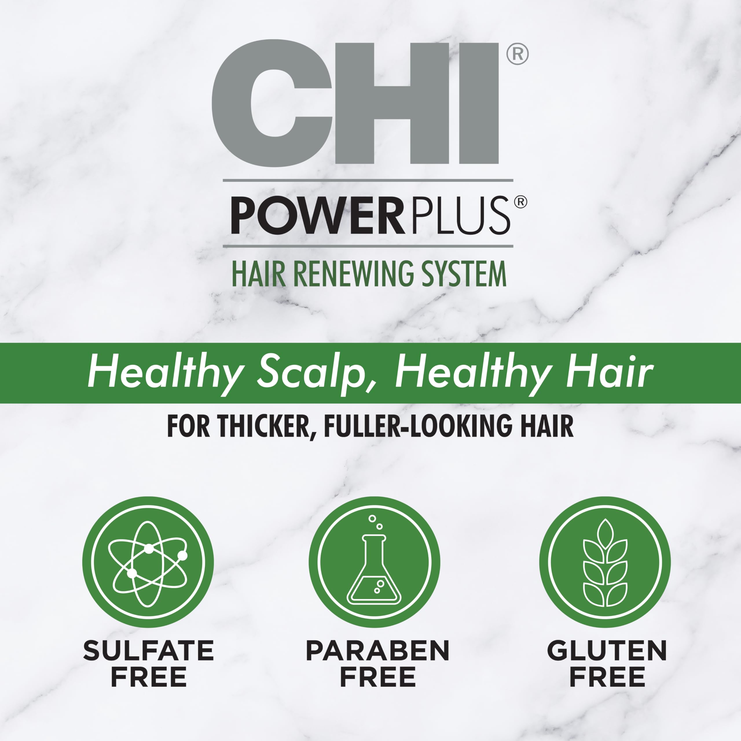 CHI PowerPlus Revitalizing Hair Treatment, Relieves Tightness & Dryness, Made With Botanicals & Vitamins to Nourish, Balance & Stimulate Scalp, 3 Oz