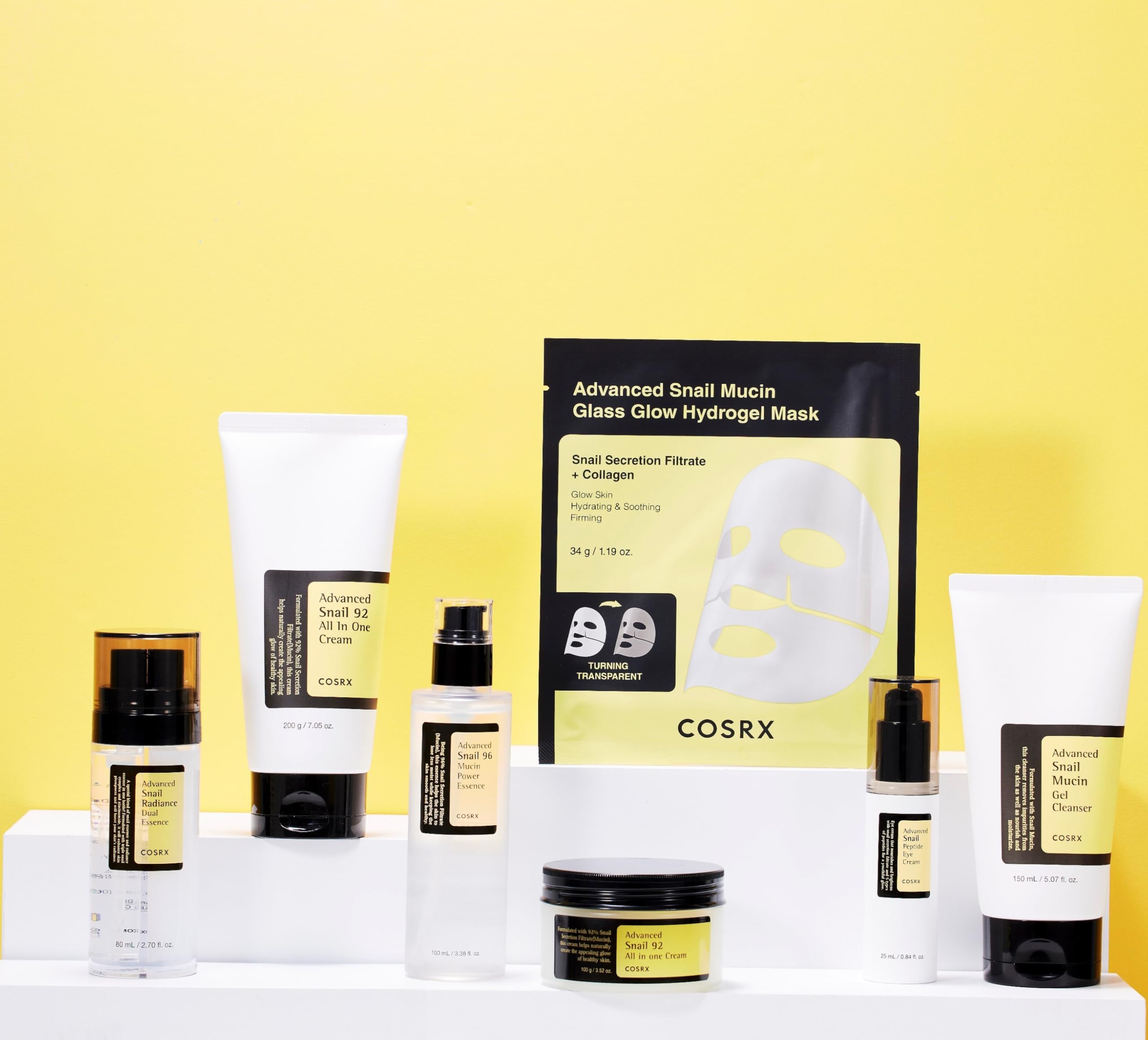 COSRX Advanced Snail Mucin Glass Glow Hydrogel Face Masks - COSRX