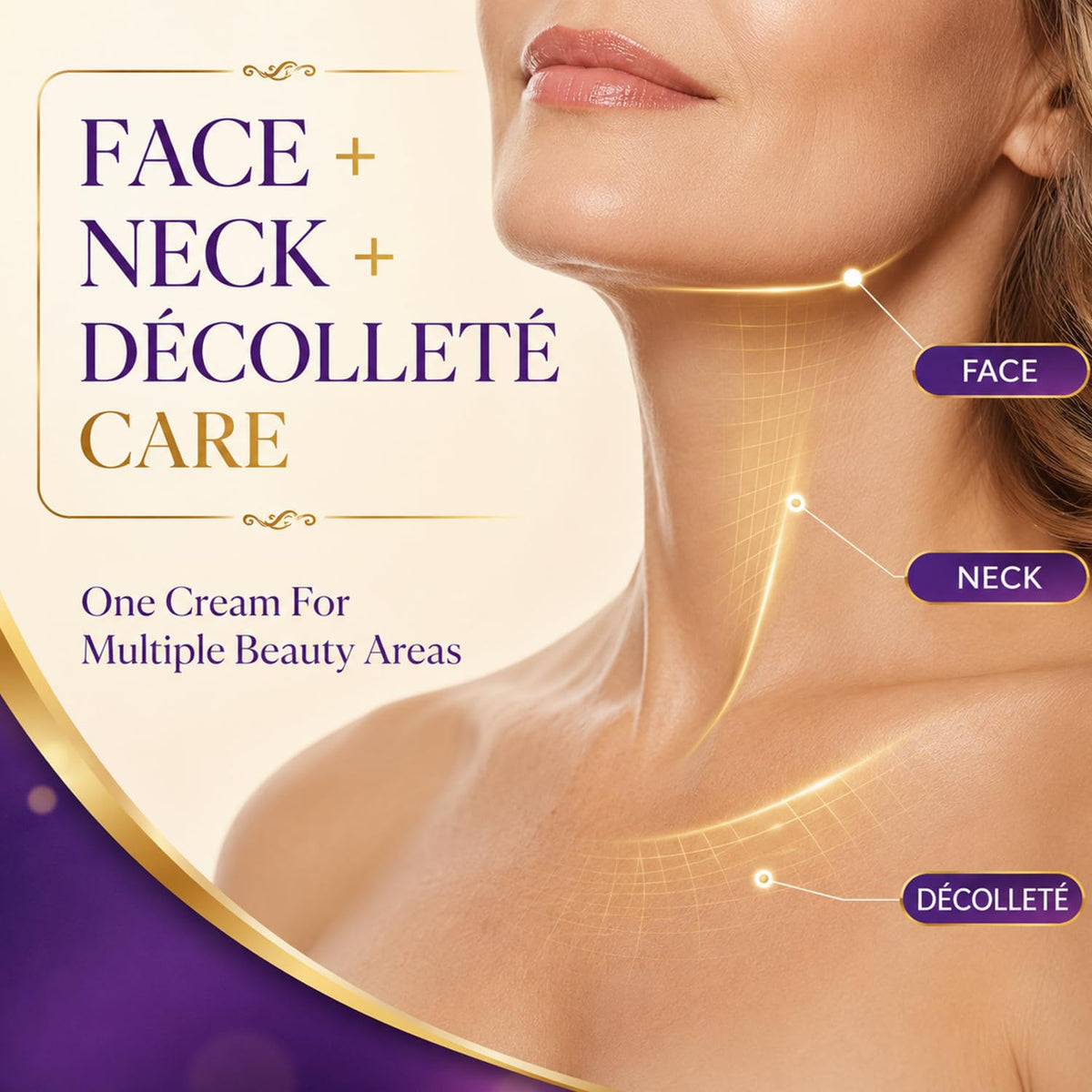 Retinol Neck Face Wrinkle Cream for Women Neck Cream for - UKVOA Official Imagery - 7