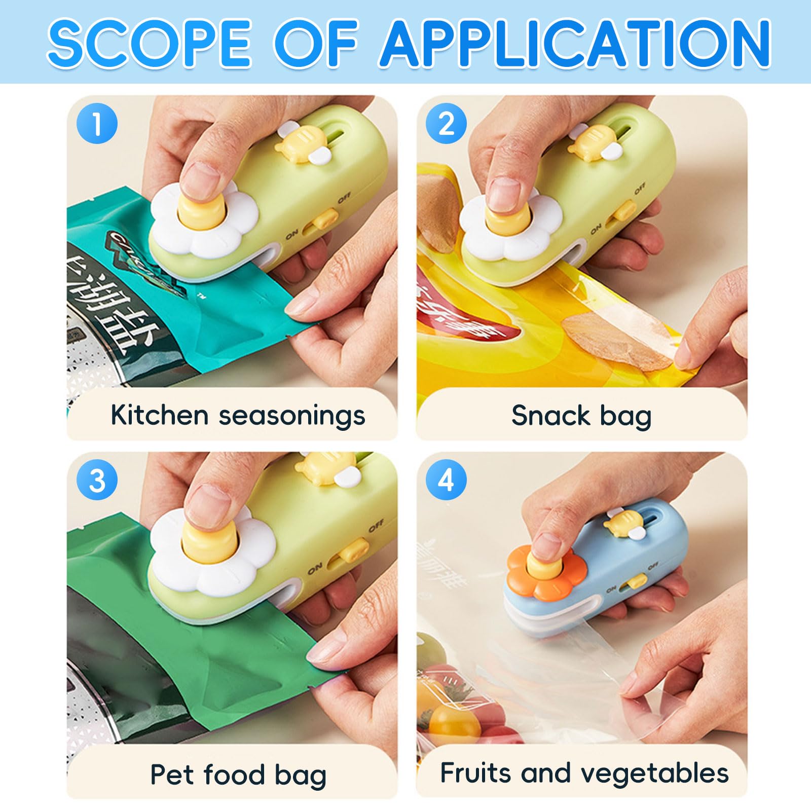 PakaLife 2026 New Mini Bag Sealer and Cutter, 2-in-1 Heat Sealer for C - View 5