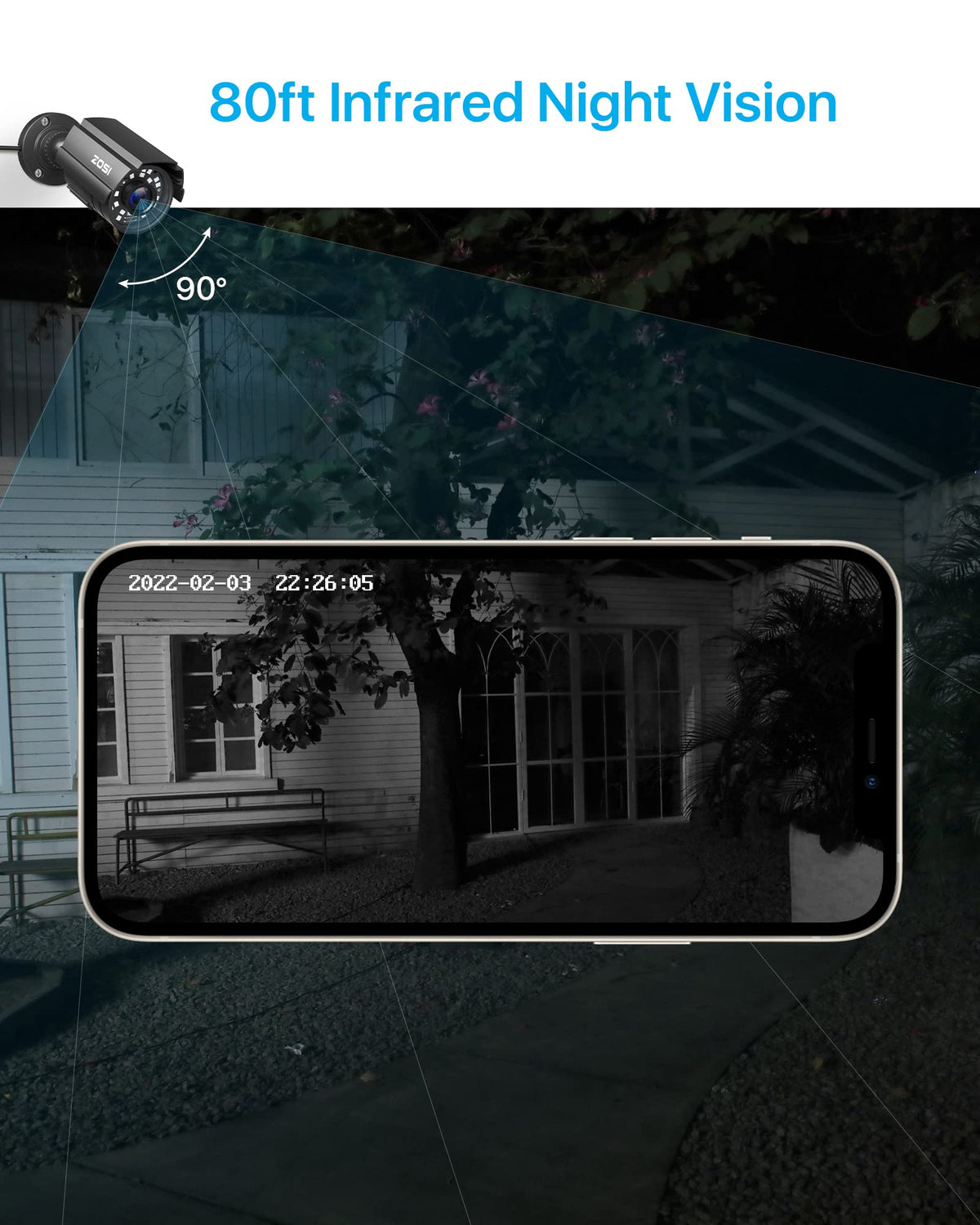 ZOSI 1080P CCTV Camera Outdoor Indoor Hybrid 4 in 1 HD TVI - ZOSI Official Imagery - 5