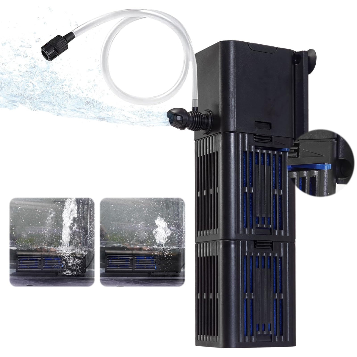 TARARIUM Aquarium Filter for Fish Tank 4 in 1 Medium Large - TARARIUM Official Imagery - 1
