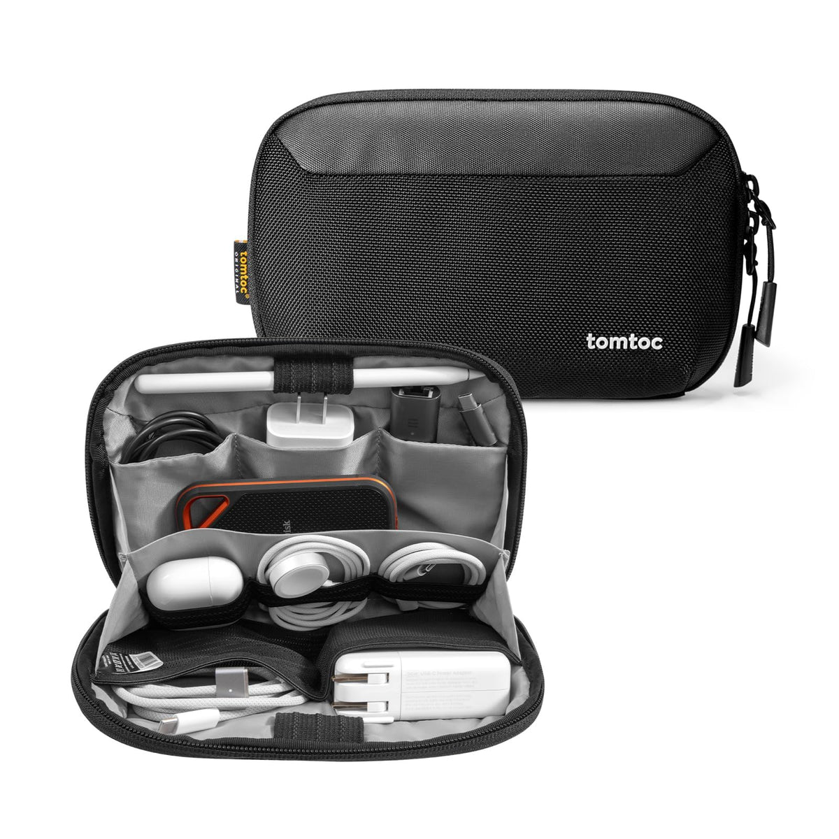 tomtoc Travel Cable Organizer Pouch Electronics Accessories - tomtoc Official Imagery - 2