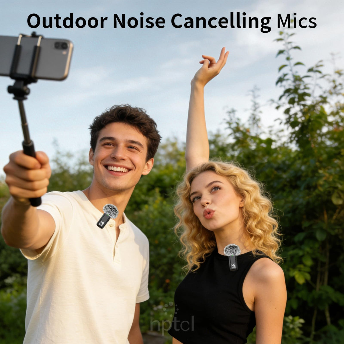 Wireless Lavalier Microphone for iPhone iPad Android Mini - NPTCL Official Imagery - 3