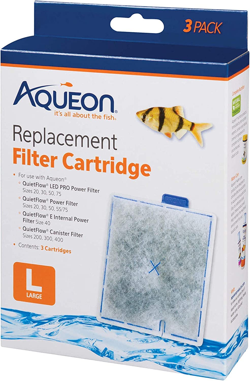 Aqueon 06087 Filter Cartridge Large 3 Pack each - Aqueon Official Imagery - 4