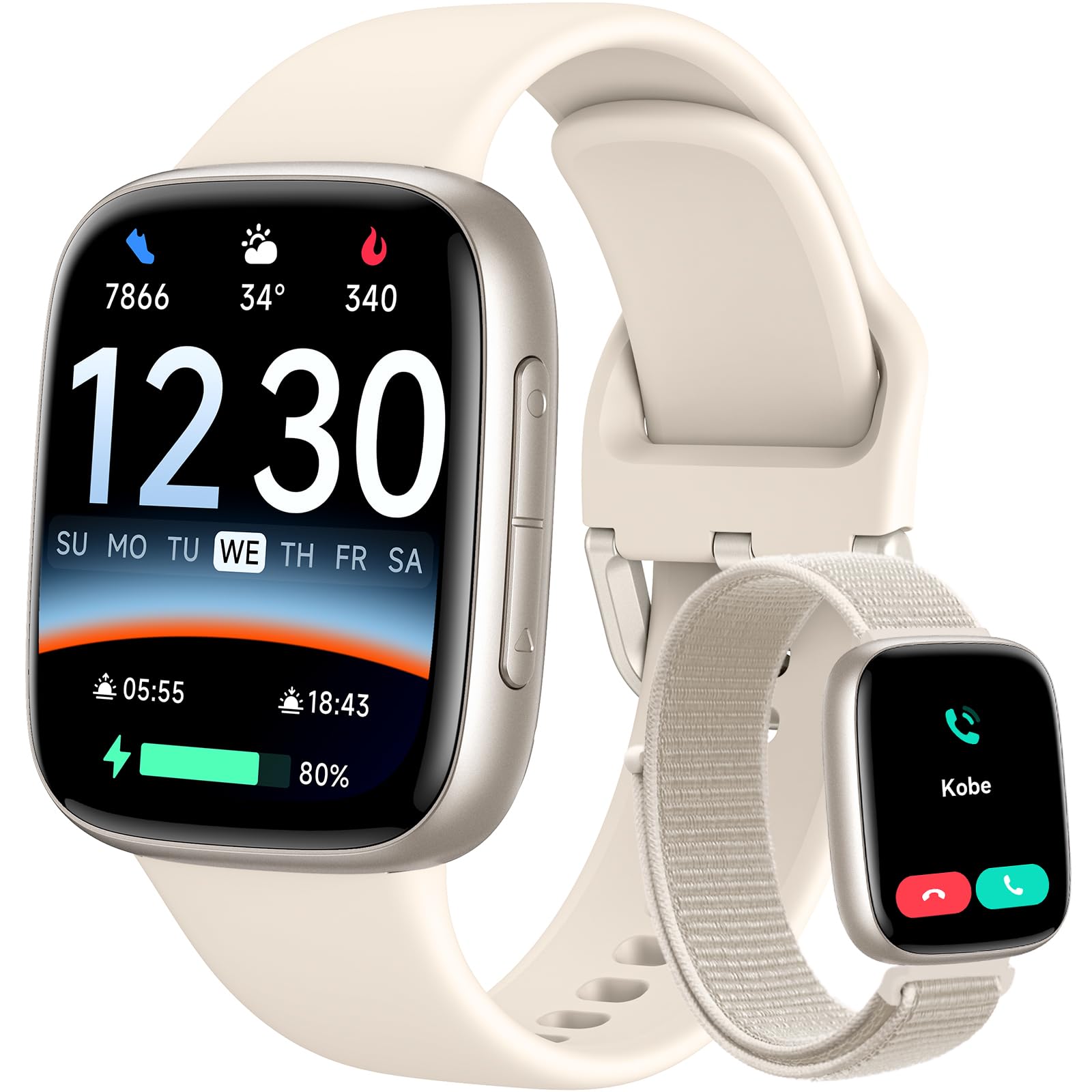 Fitpolo Smart Watch, 1.85" AMOLED Fitness Tracker with Bluetooth Call, - View 10