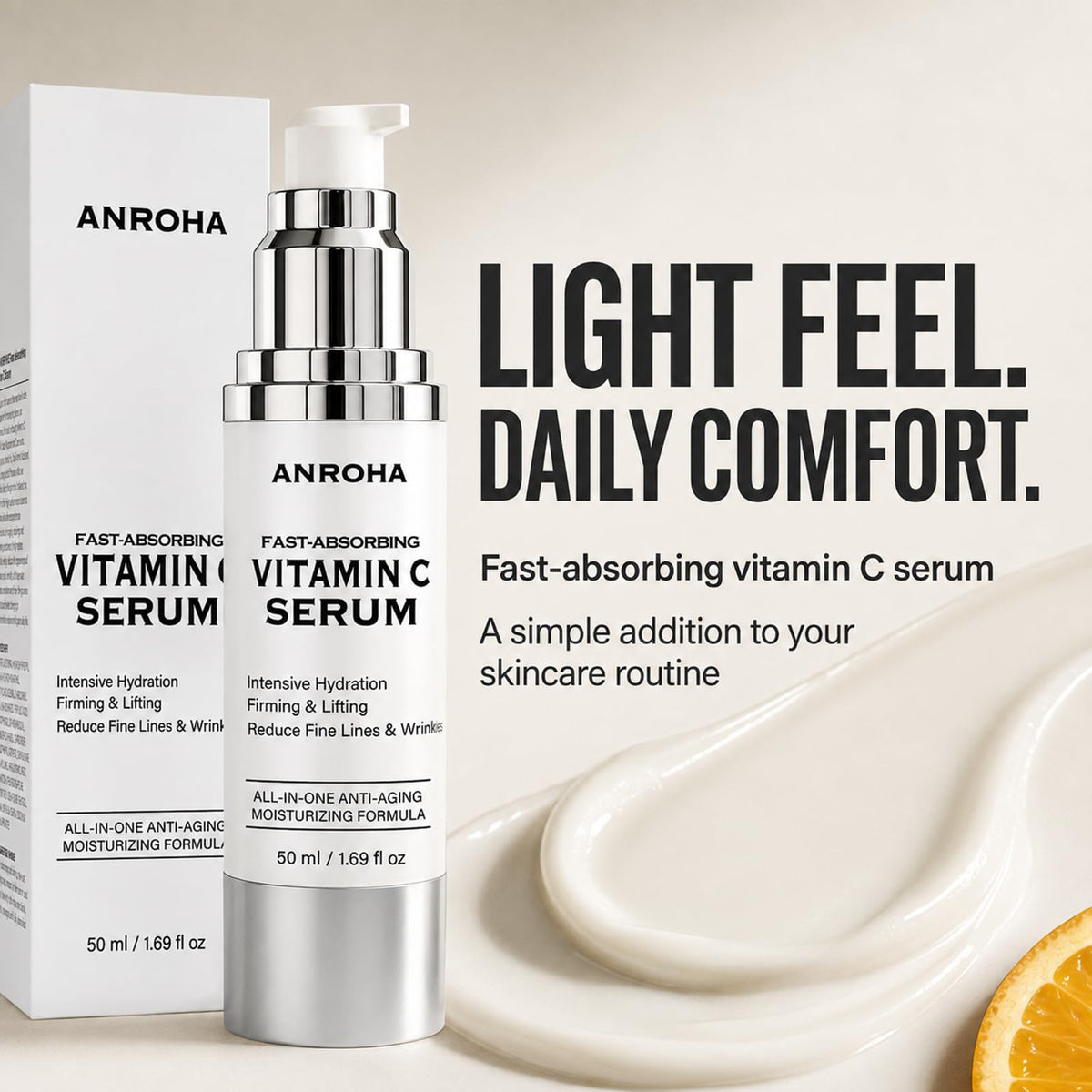 Super Vitamin C Face Serum for Women Over 70 Mature Skin - Anroha Official Imagery - 6
