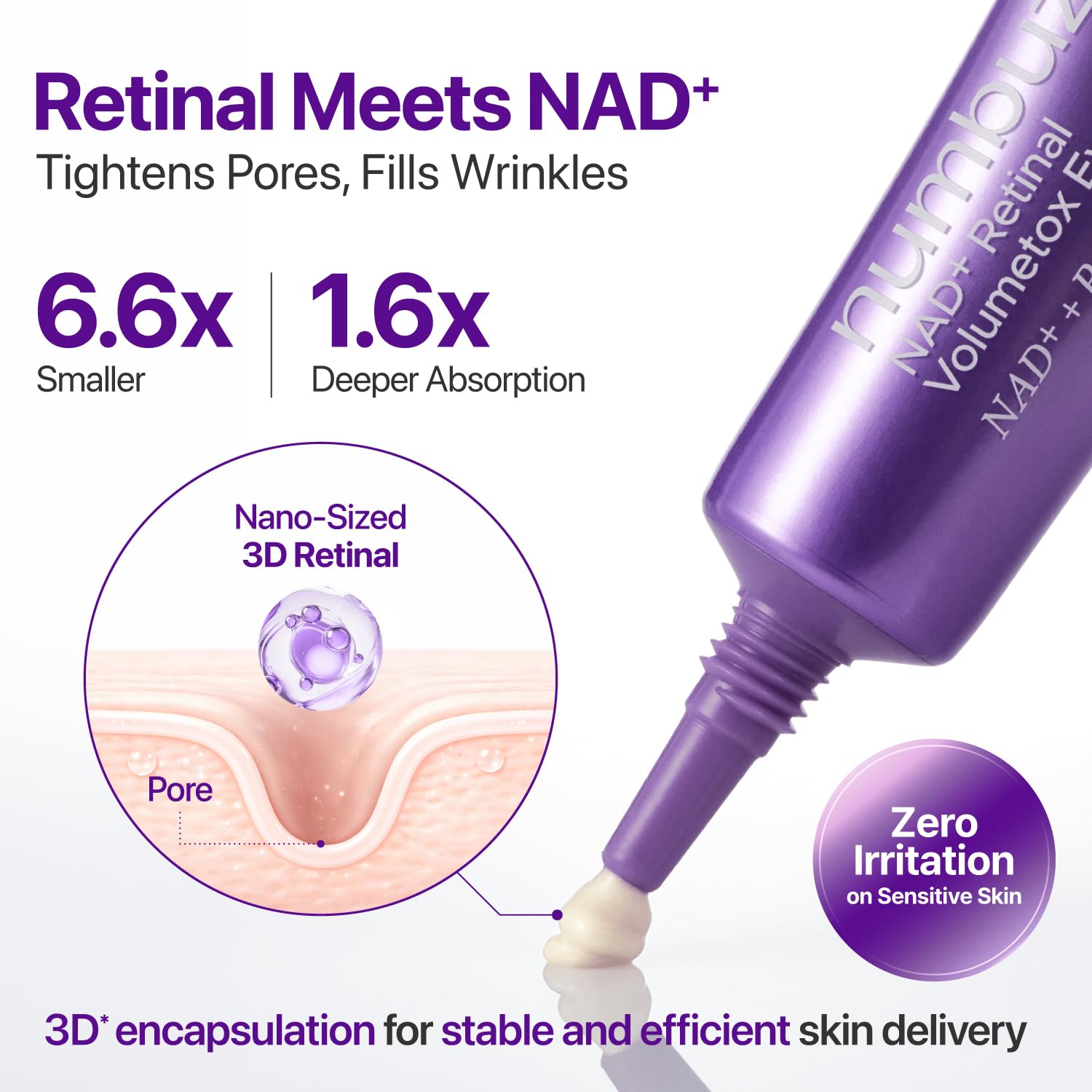 numbuzin No.9 NAD+ Retinal Eye Cream for Anti - Aging & Strawberry Skin & Firmer Skin - numbuzin Official Product View 6