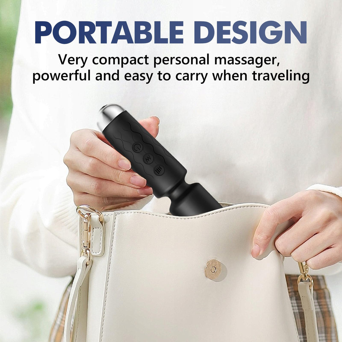 Personal Massager Handheld Micro Wireless Massager Small - Naetxoa Official Imagery - 4