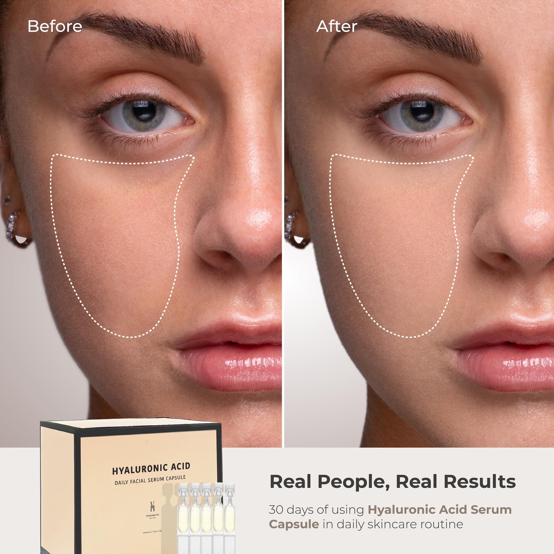 VivienneHu Hyaluronic Acid Serum Capsules Hydrating for Face - VH VIVIENNEHU NEW YORK Official Imagery - 4