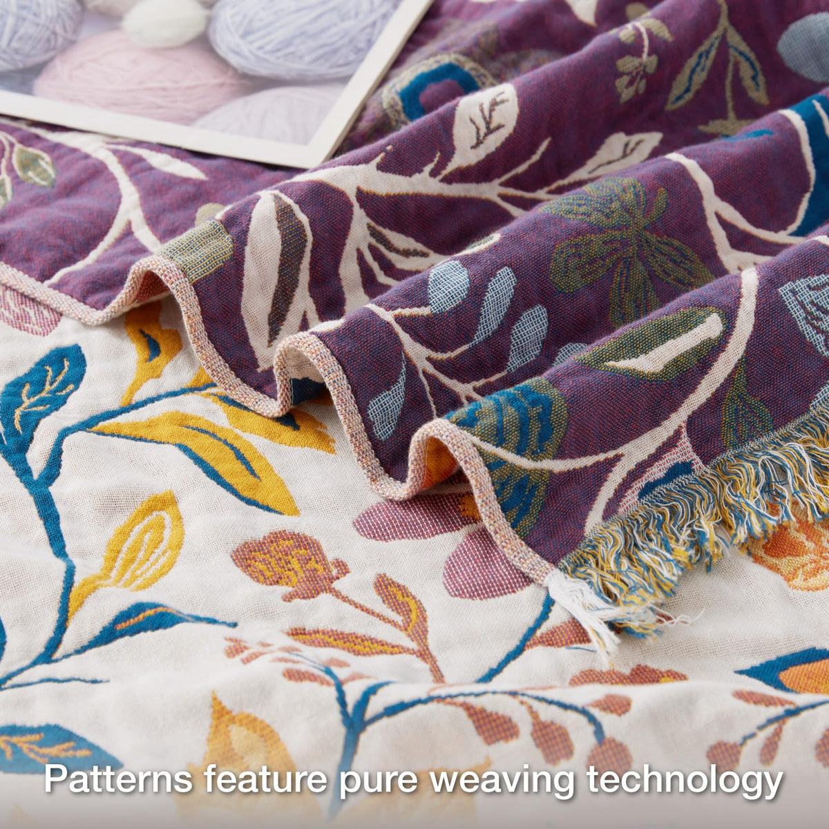 100 Cotton Boho Throw Blanket for Home Decor Classic - RILIHO Official Imagery - 5