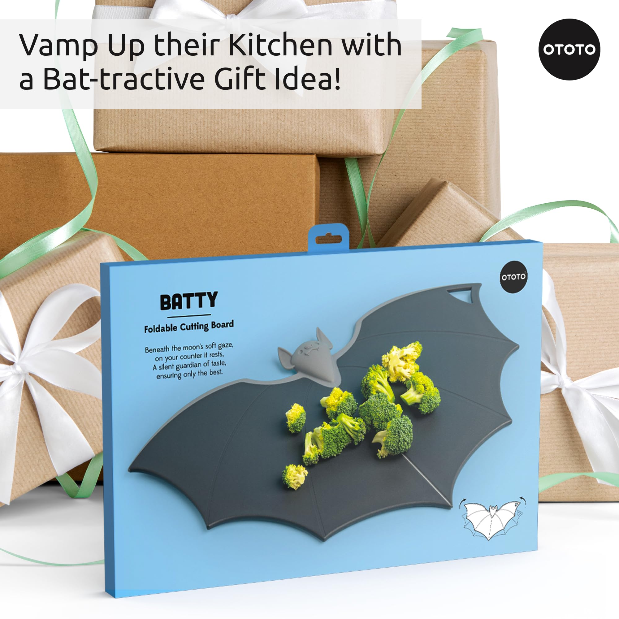 OTOTO Cutting Board - Wooden & Plastic Cutting Boards for Kitchen, Fun - View 8