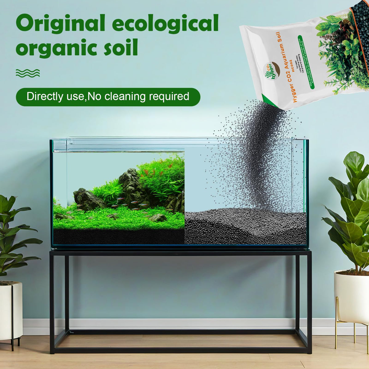 6 6Ib Aquarium Soil Water Grass Mud Fish Tank Aquascaping - Hygger CO2 Official Imagery - 4