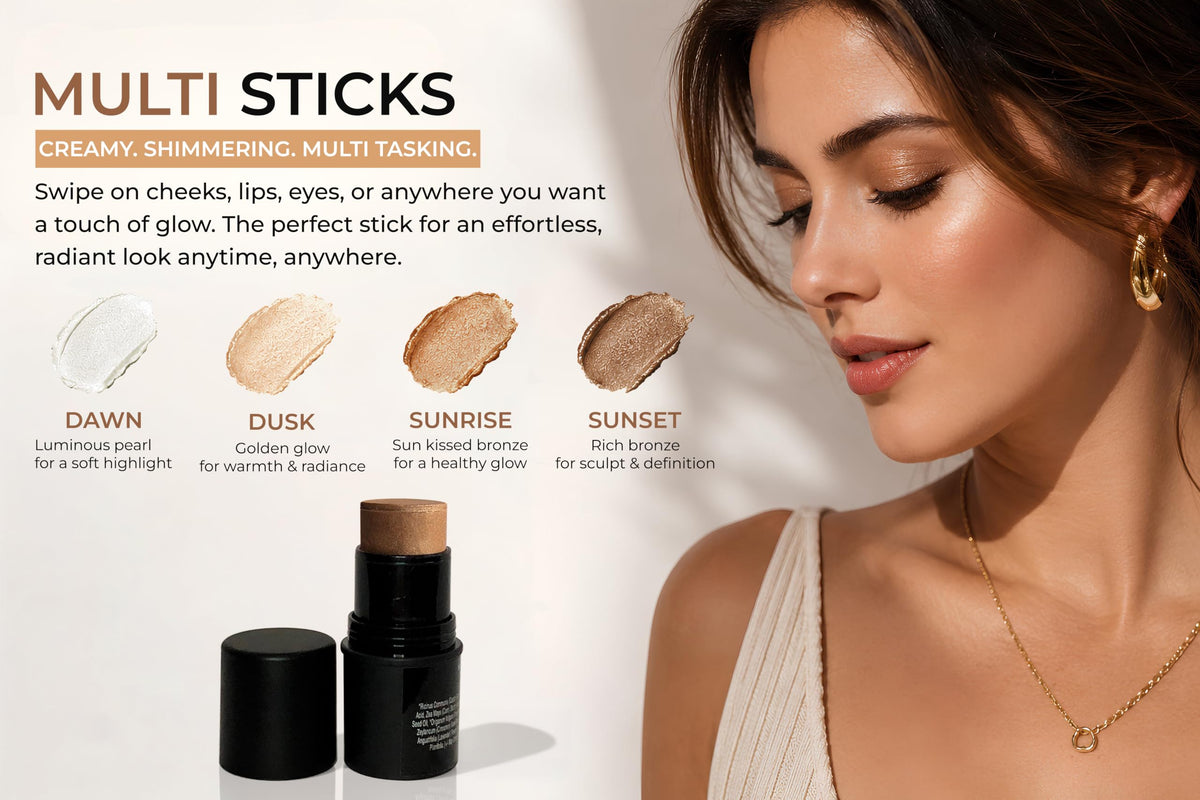 Mom s Secret Natural Organic Multi Cream Sticks Highlighter - Mom's Secret Official Imagery - 5