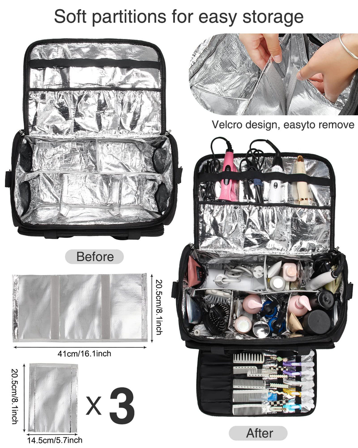 Professional Hairdressing Bag Hairstylist Travel Bag - MONSTINA Official Imagery - 8