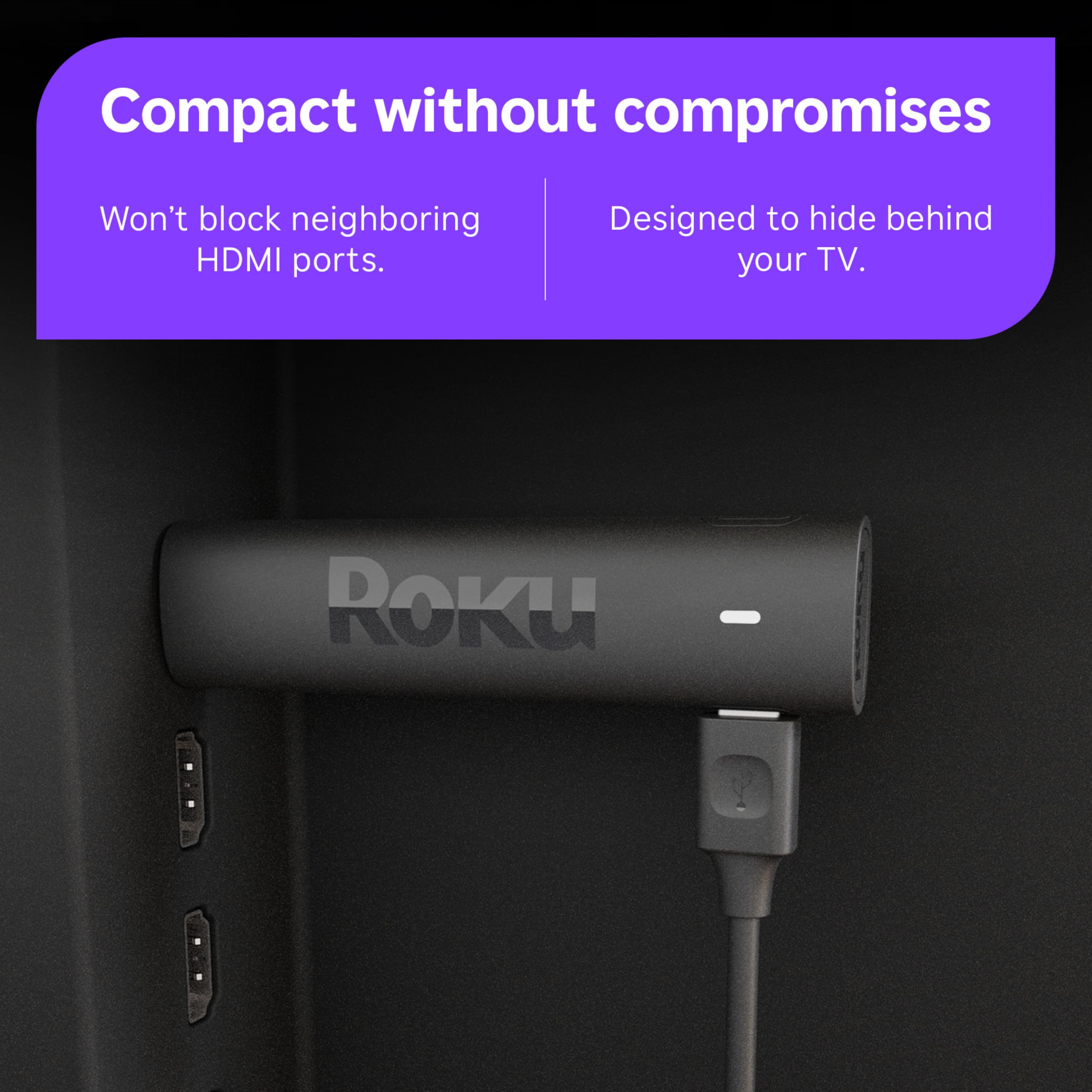 Roku Streaming Stick 4K with Voice Remote - HDR10+ & Dolby Vision - Roku Official Product View 5