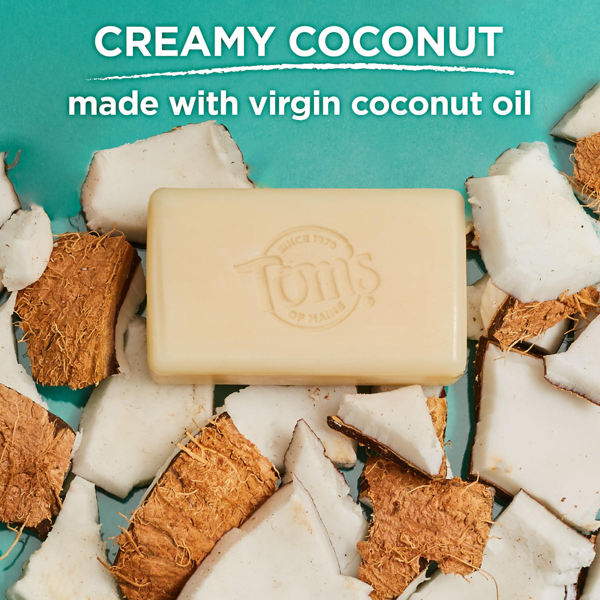 Tom s of Maine Natural Beauty Bar Soap Creamy Coconut With - Tom's of Maine Official Imagery - 7