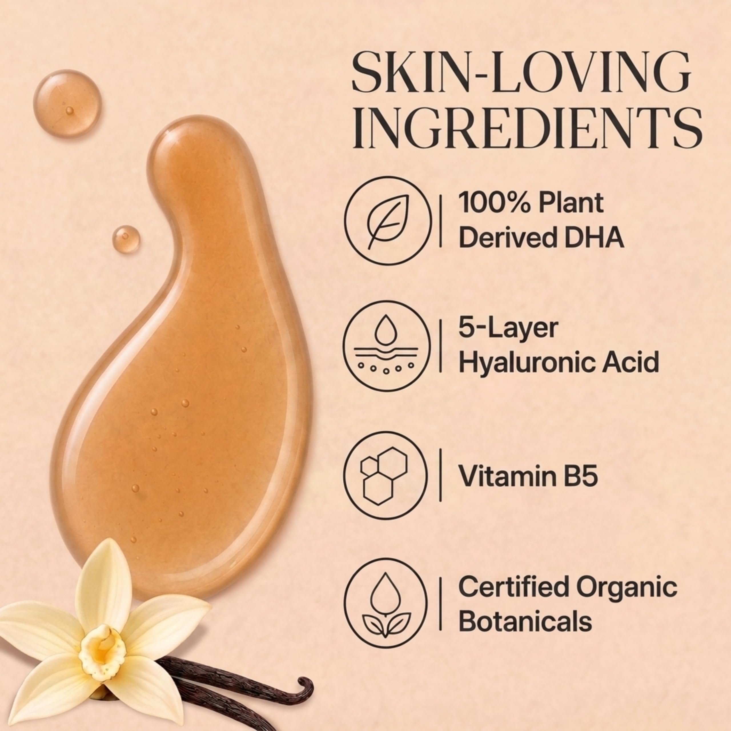 Face Tanner – Self Tan Serum w/Hyaluronic Acid and Organic Oils, Self Tanners Best Sellers, Facial Sunless Tanner for Natural Sunkissed Glow, Fake Tan Moisturizer, 2.0 fl - GOLDEN STAR BEAUTY Official Product View 7