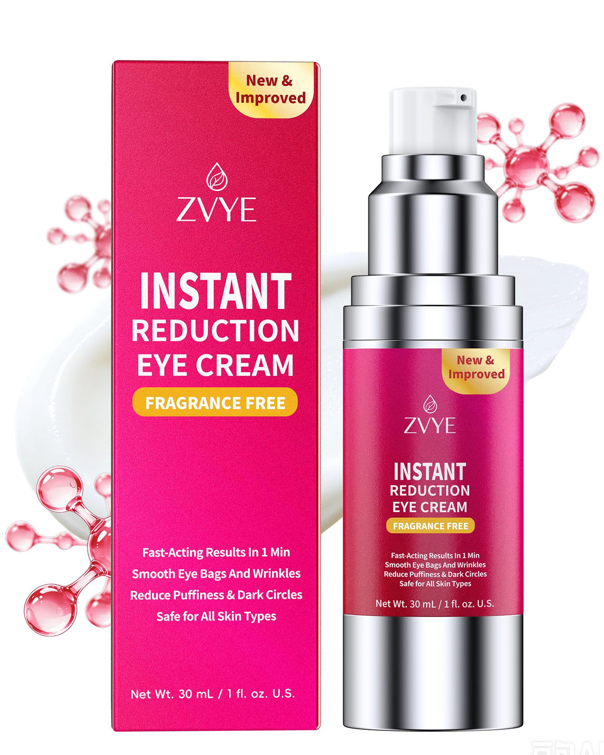 ZVYE Instant Eye Face Lift Cream Ultimate Firming Tightener - ZVYE Official Imagery - 2