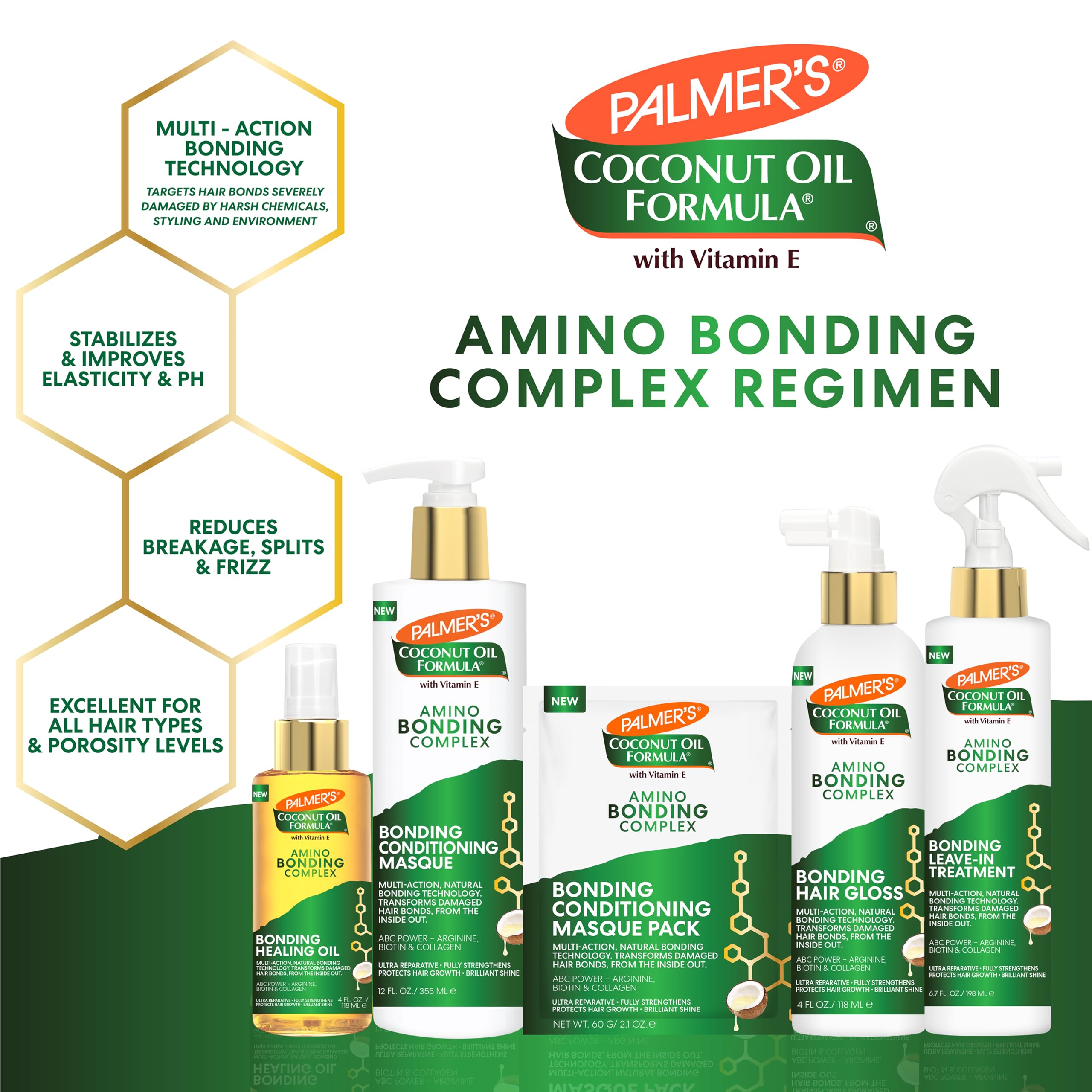 Palmer's Amino Bonding Hair Mask, Intense Conditioning Masque - Palmer's Official Product View 9
