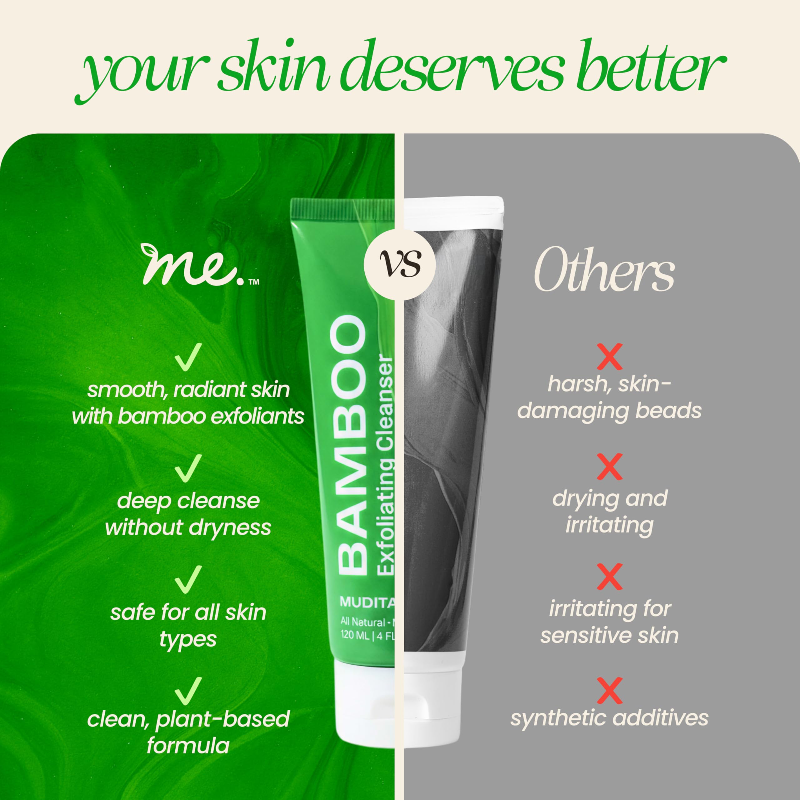 me. MUDITA EARTH Exfoliating Face Scrub with Bamboo & Papaya Enzyme for - me. MUDITA EARTH Official Product View 7