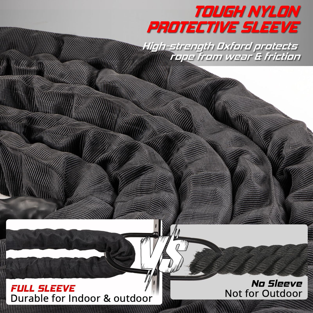 Battle Rope for Home Gym Workout - Triberion Official Imagery - 4