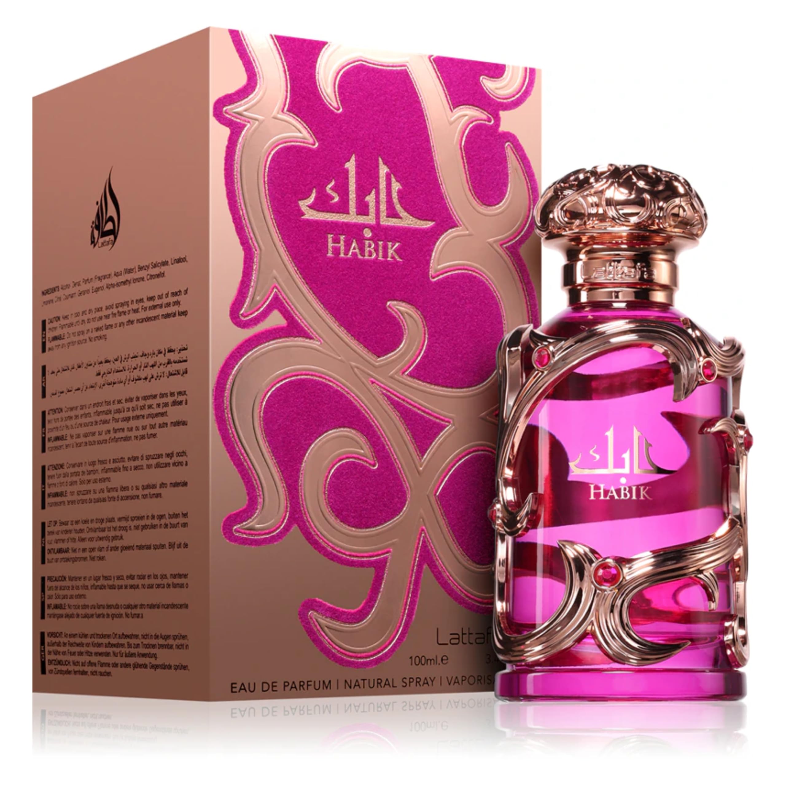 Lattafa Habik – Floral, Fruity, Fresh, Musky – Eau de Parfum - Product Imagery