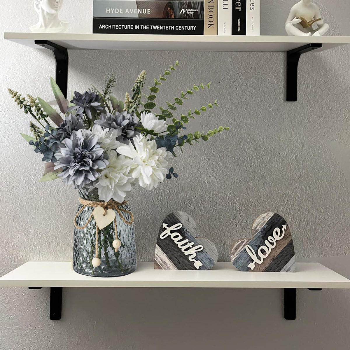 Fake Flowers in Vase Faux Flowers in Vase Table Centerpieces - Leftover Official Imagery - 5