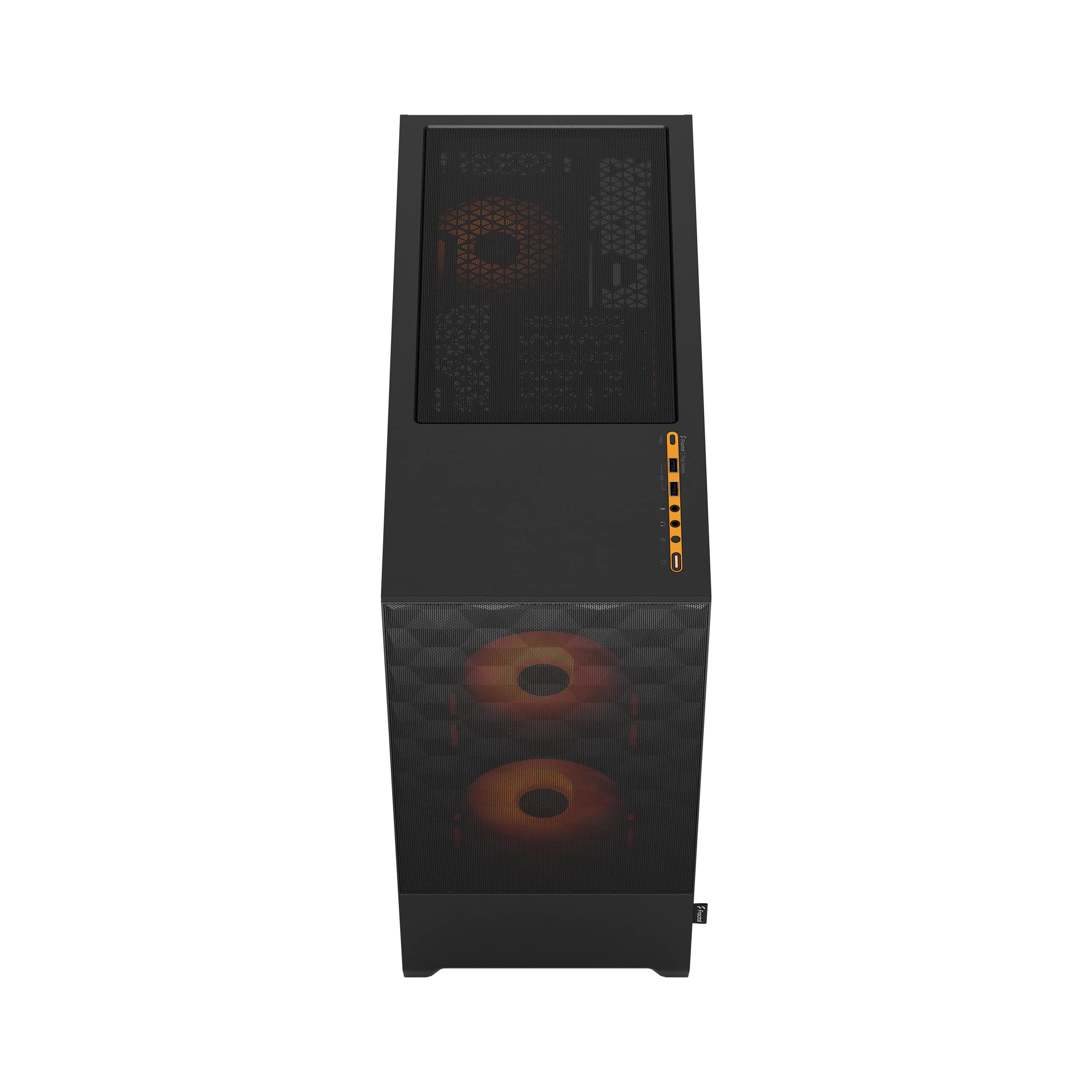 Fractal Design Pop Air RGB Orange Core Tempered Glass Clear Tint