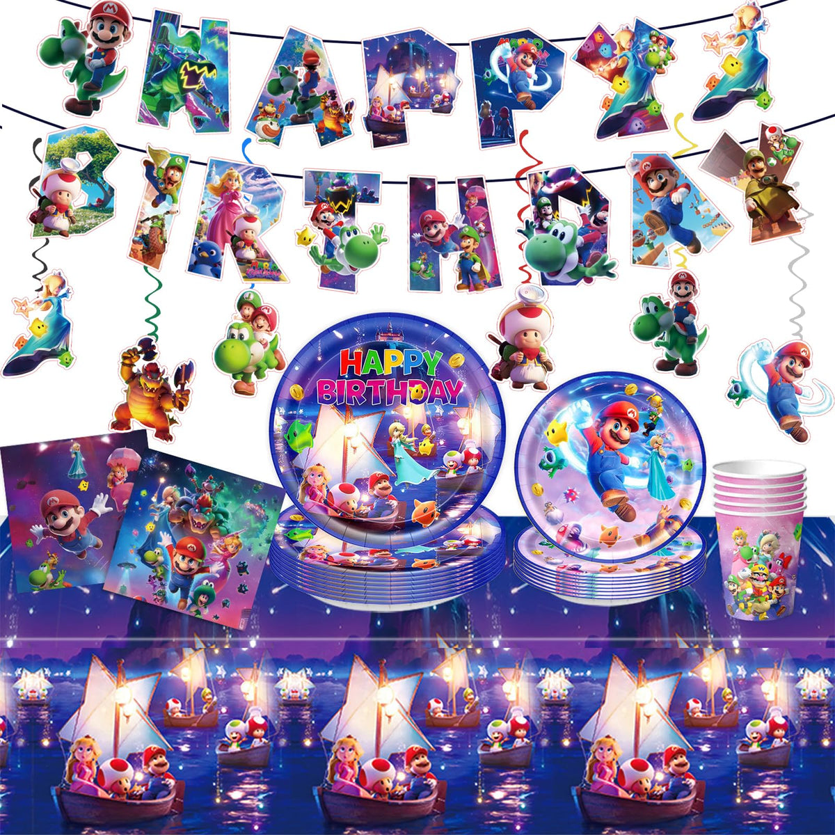 88Pcs Birthday Party Decorations Party Supplies Set - SHSAIEDHA Official Imagery - 1