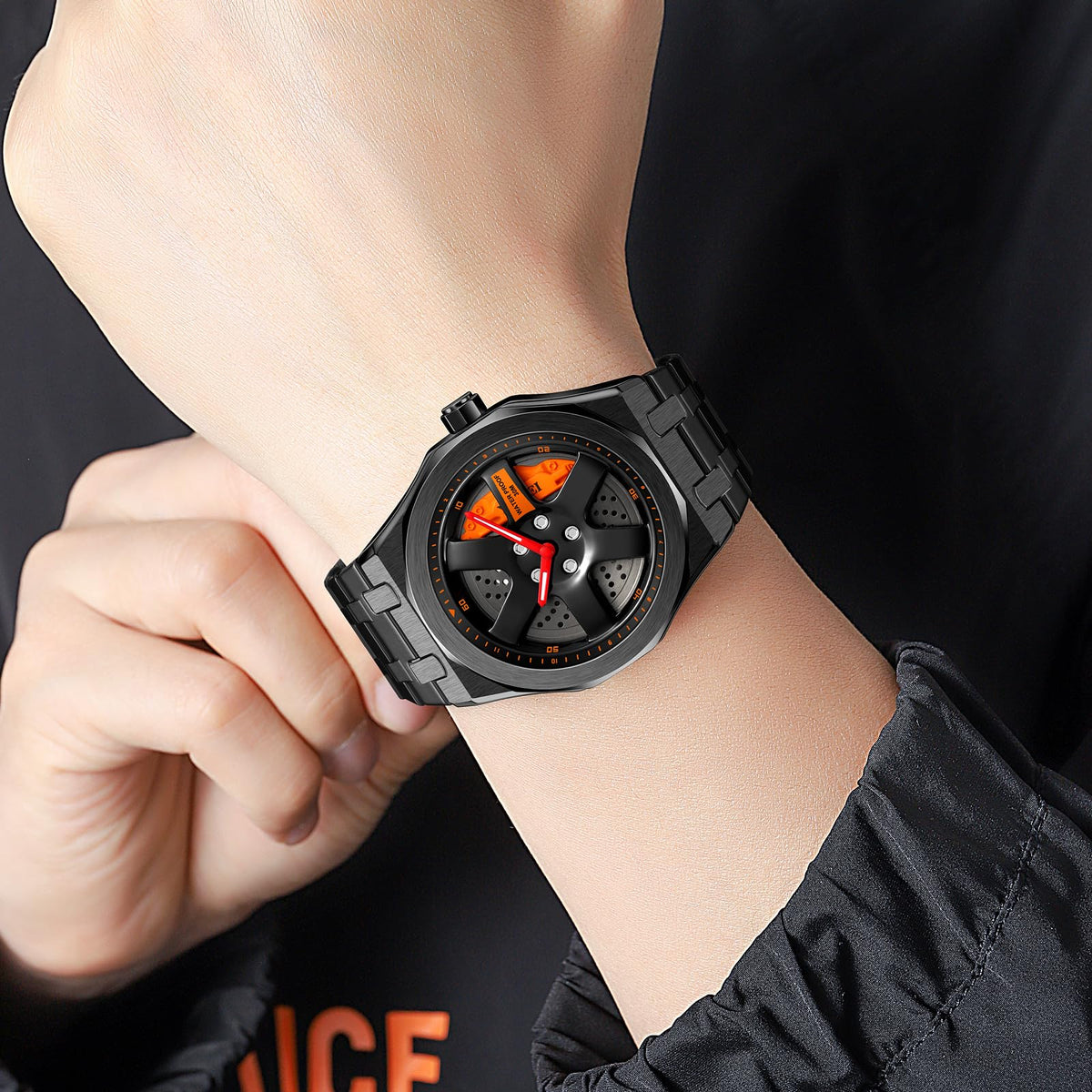 FANMIS Men Unique Car Wheel Watches Creative Waterproof - FANMIS Official Imagery - 4