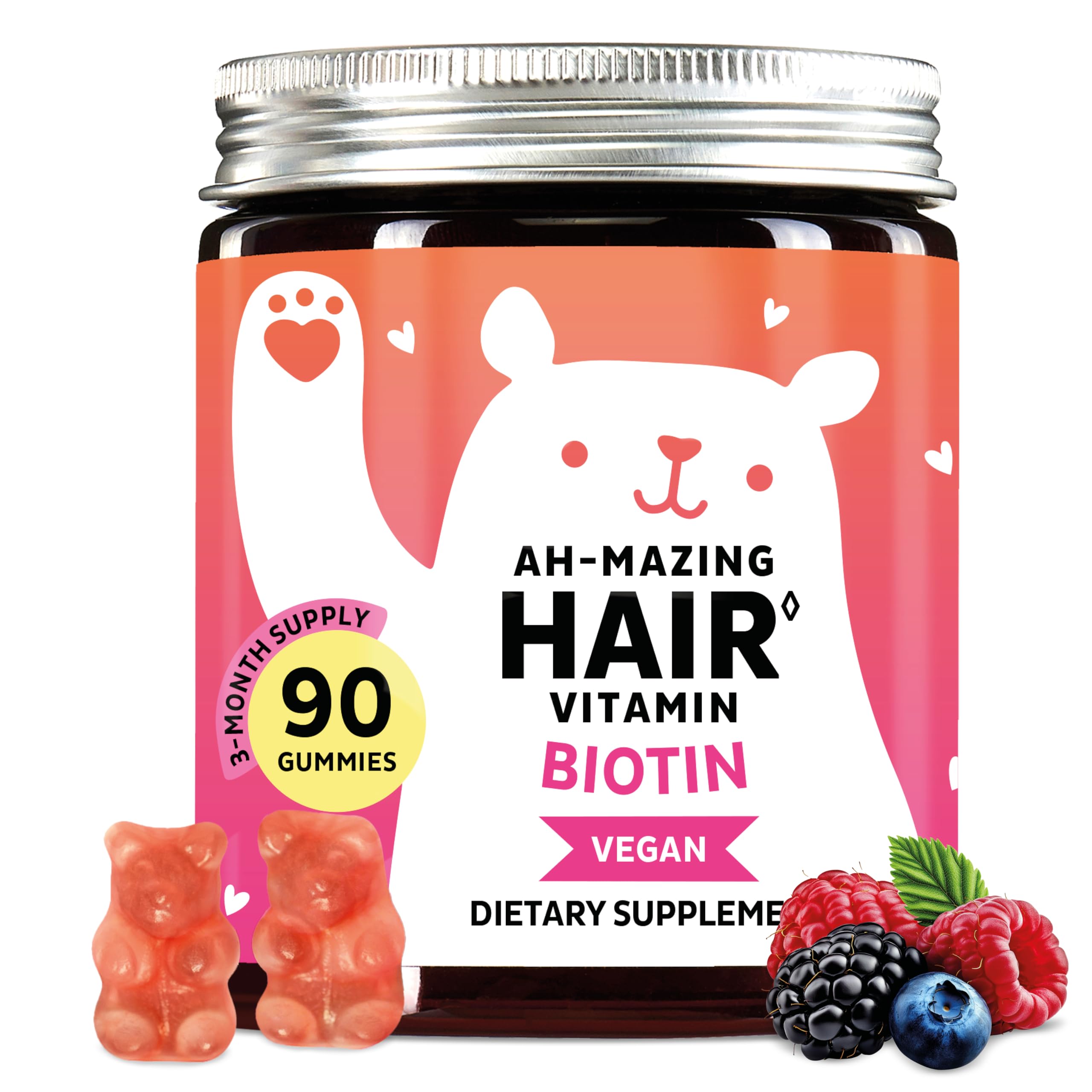 Bears with Benefits Biotin 5 000 mcg Hair Growth Gummies - Bears with Benefits Official Imagery - 2