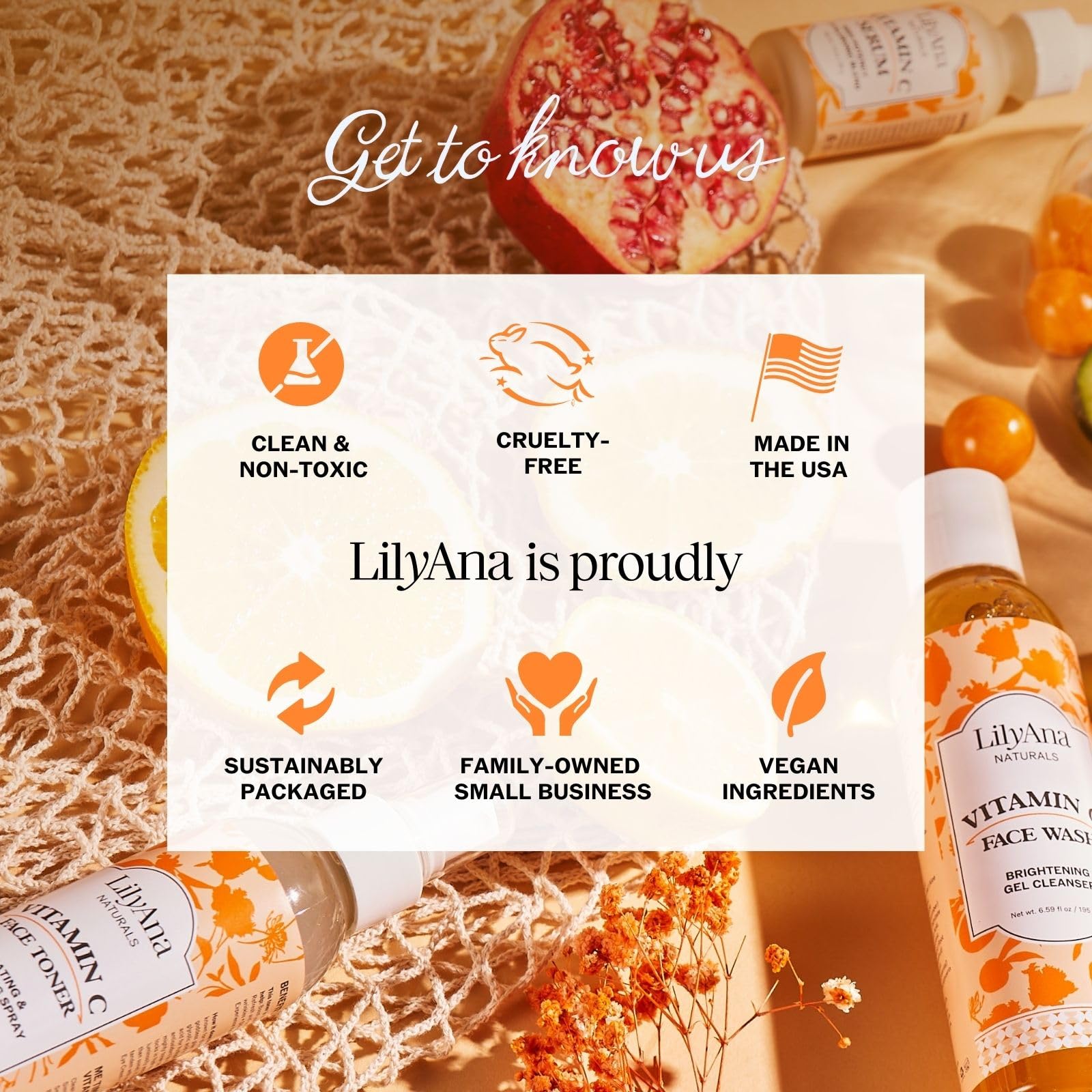 LilyAna Naturals Vitamin C Face Serum with Hyaluronic Acid - LilyAna Naturals Official Product View 8