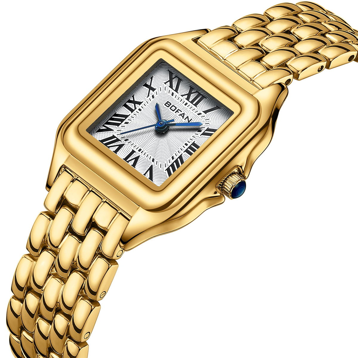 BOFAN Small Gold Watches for Women Easy Reader Ladies Quartz - BOFAN Official Imagery - 3