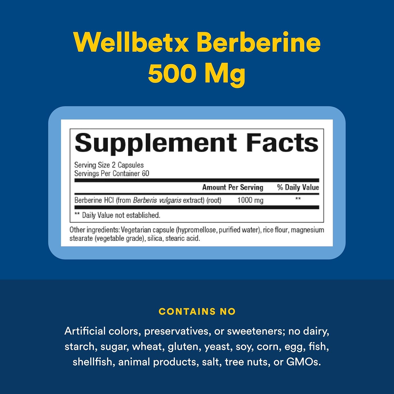 Natural Factors WellBetX Berberine supplement bottle with 120 servings, supports metabolic health and overall wellness.