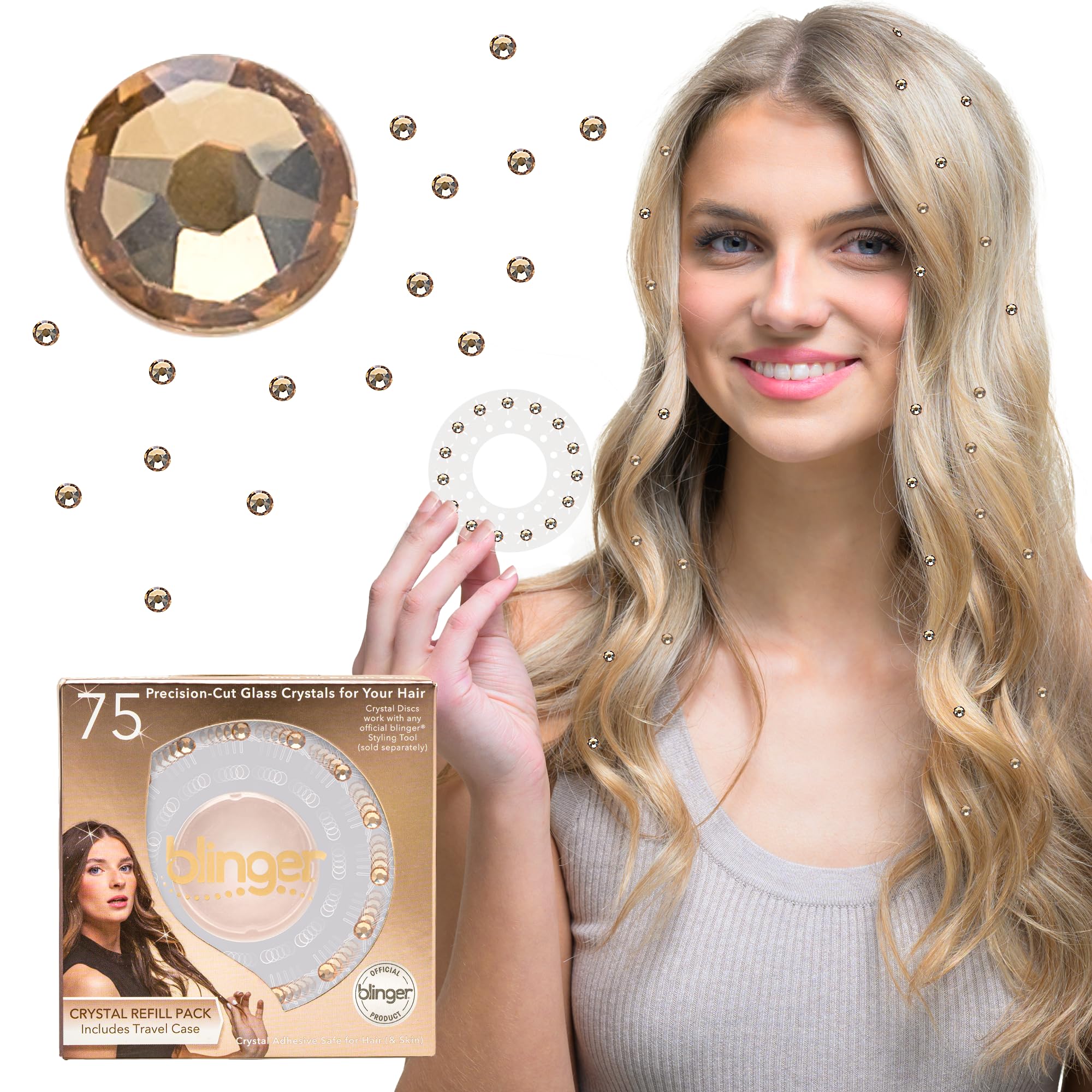 blinger® Shimmer Collection Refill Pack - Golden Honey | 5 mm - View 2