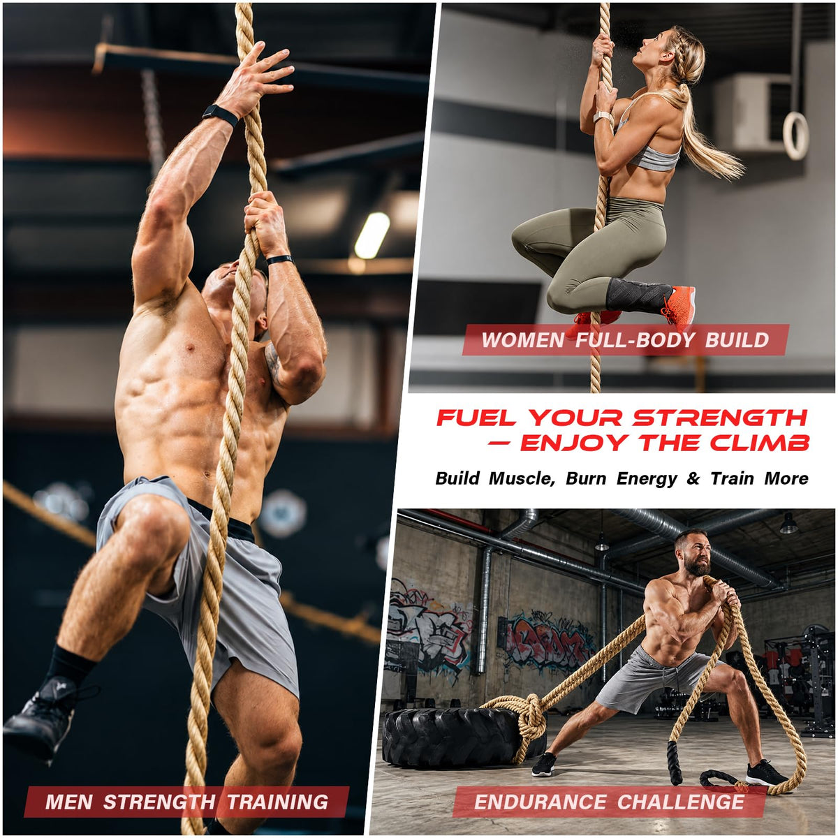Climbing Rope Gym Workout - Sodlar Official Imagery - 7