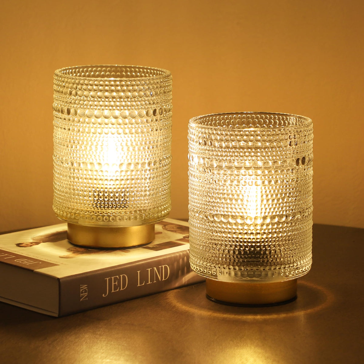 Small Battery operated Lamp with Timer for Bedside Coffee - ULAROOM Official Imagery - 8