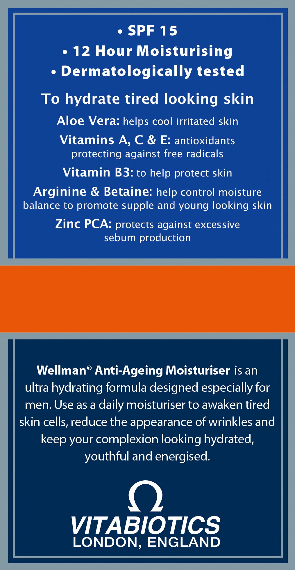 Wellman by Vitabiotics Anti Ageing Moisturiser 50ml - Wellman Tablets Official Imagery - 4