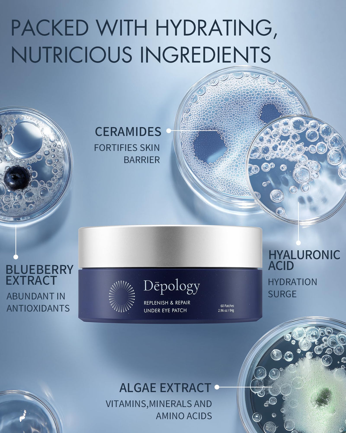 depology Replenish Repair Under Eye Patches for Puffy Eyes - depology Official Imagery - 4
