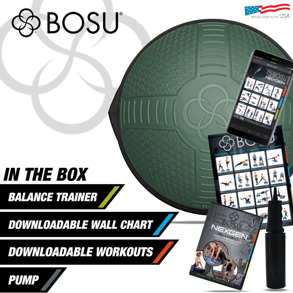 BOSU Nexgen Balance Trainer Half Ball Training Equipment 65 - BOSU Official Imagery - 6