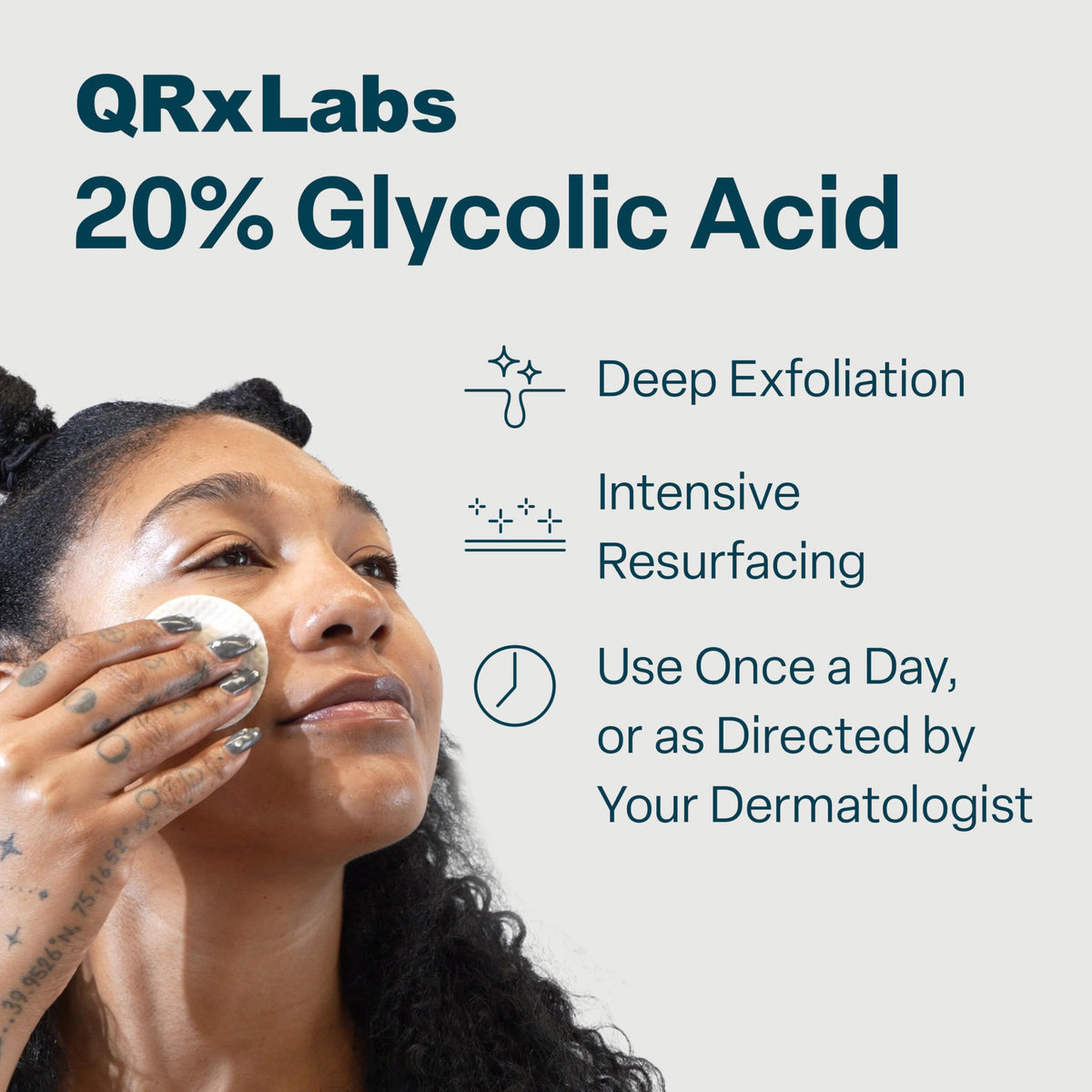 QRxLabs Glycolic Acid Pads - QRxLabs Official Imagery - 3