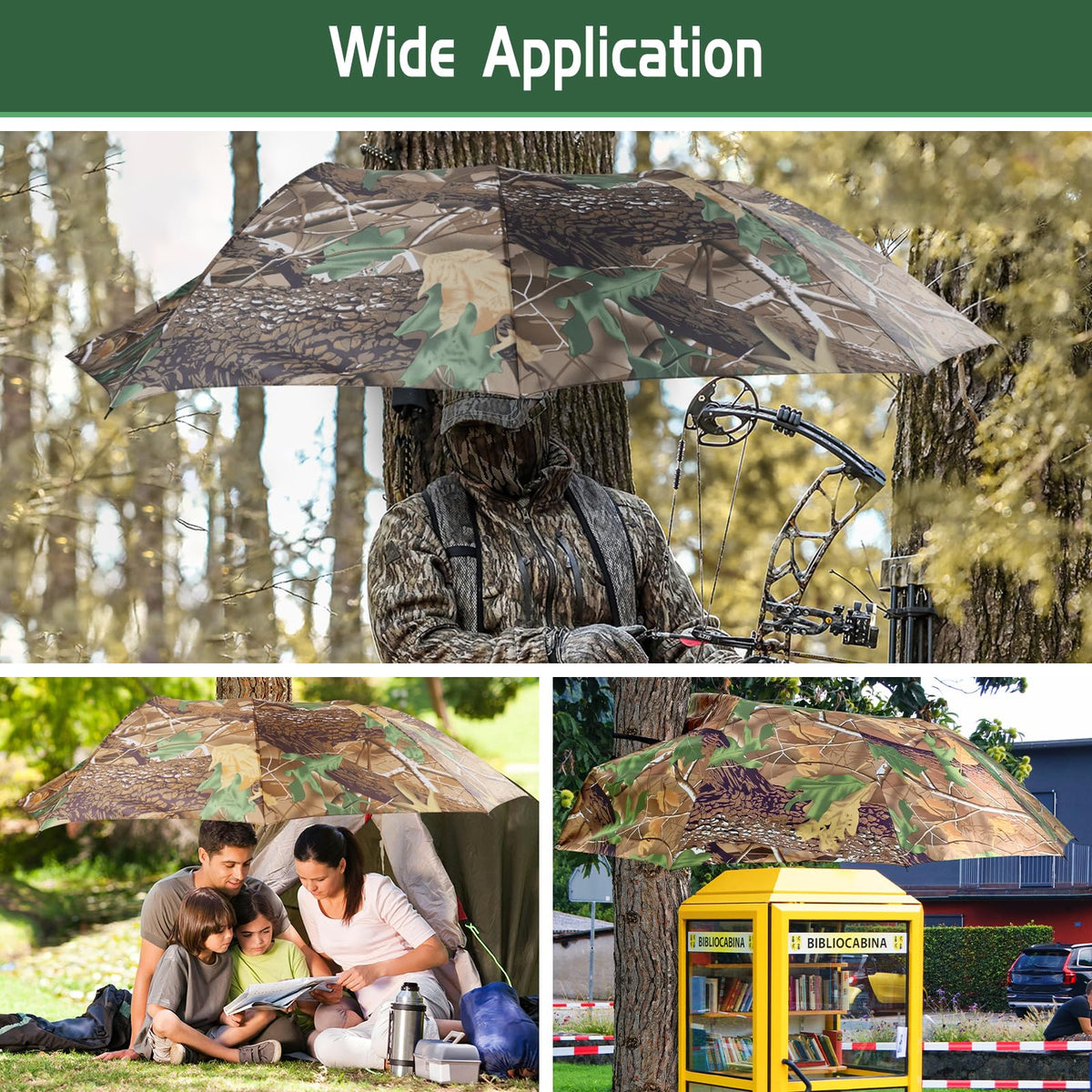 58 Wide Tree Stand Umbrella Portable Weatherproof Hunting - ANGAR Official Imagery - 8