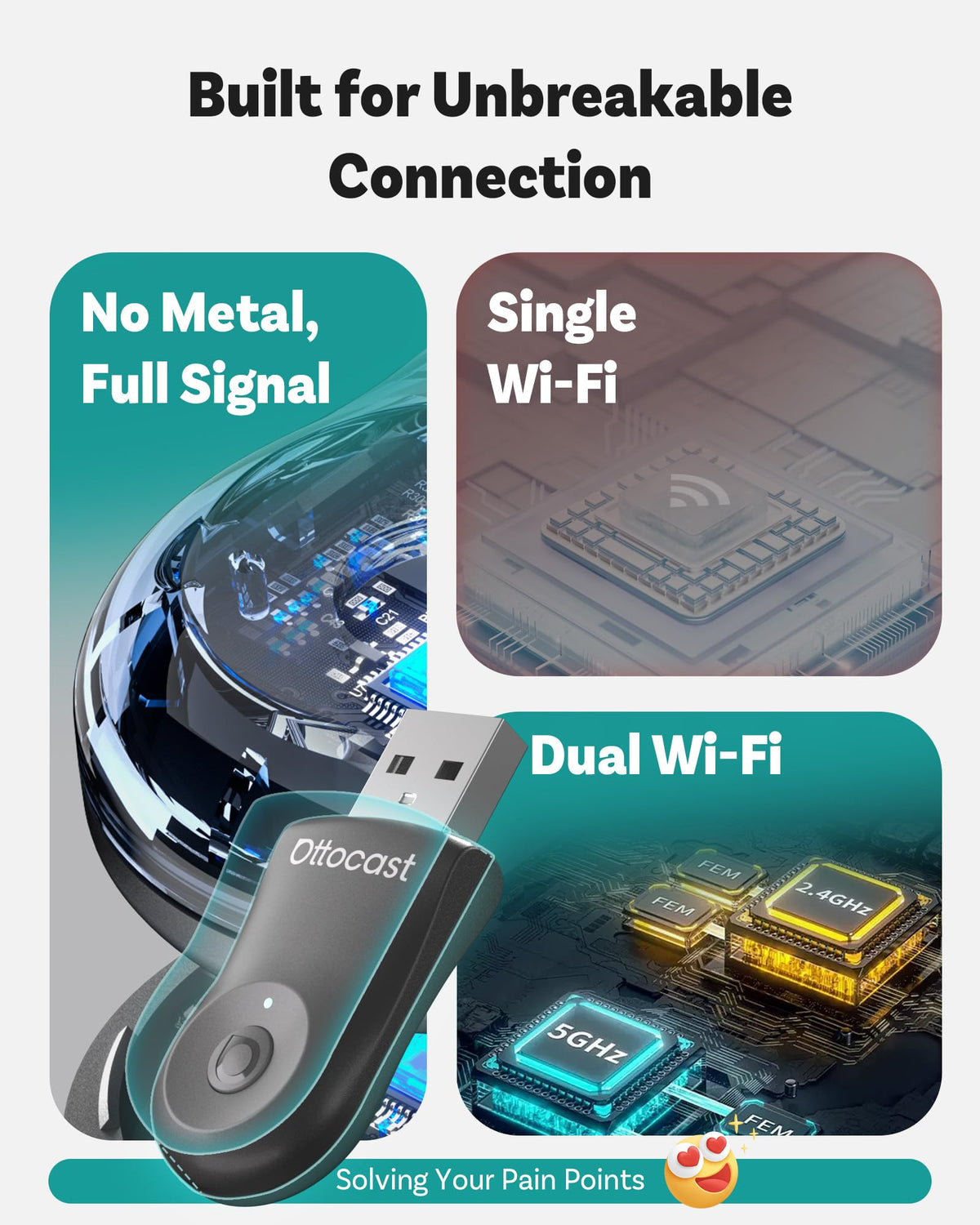 OTTOCAST Mini 2025 Wireless CarPlay Android Auto 2 in 1 - OTTOCAST Official Imagery - 5