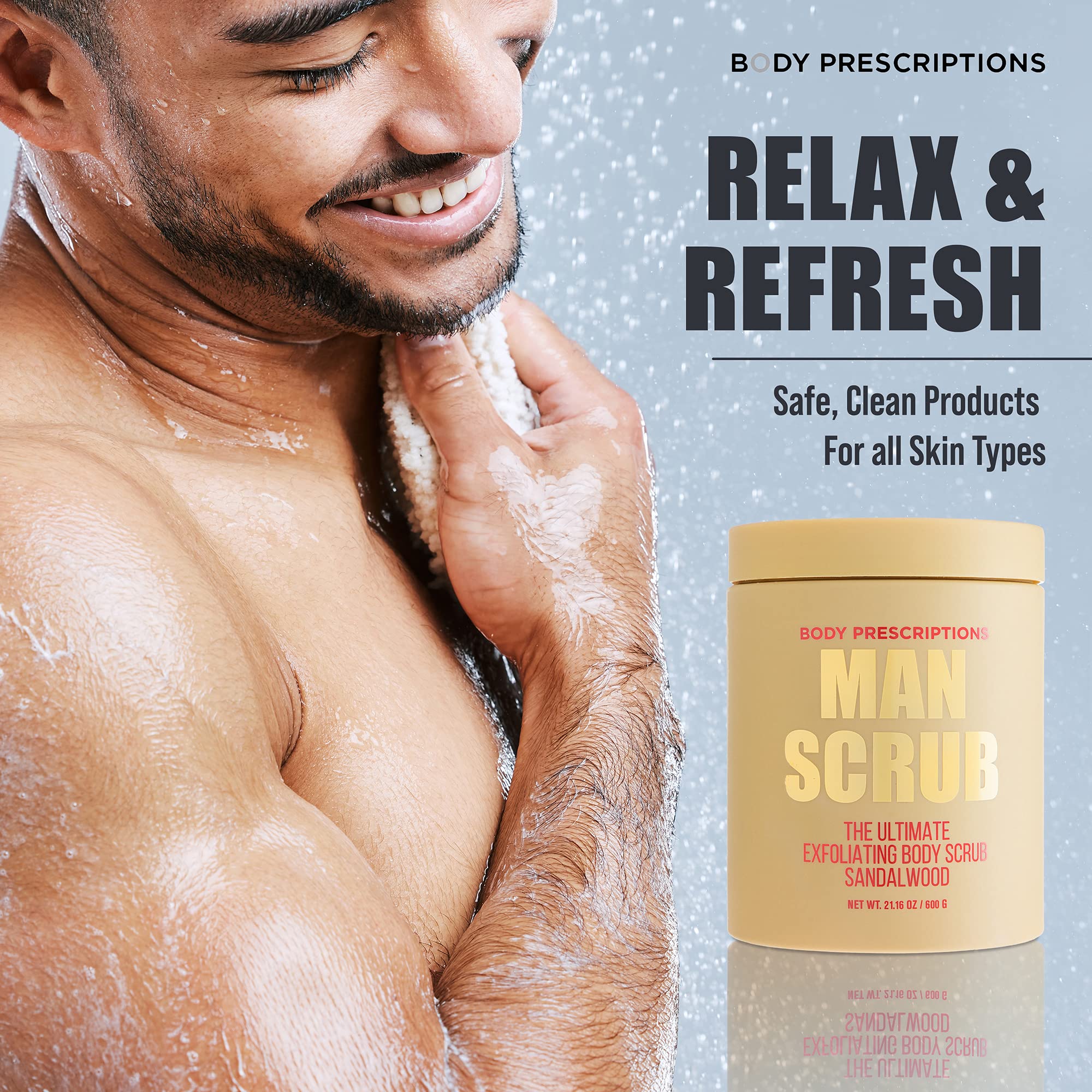 Body Prescriptions Men’s Exfoliating Body Scrub – Ultimate Skin Cleansing Wash - Body Prescriptions Official Product View 5