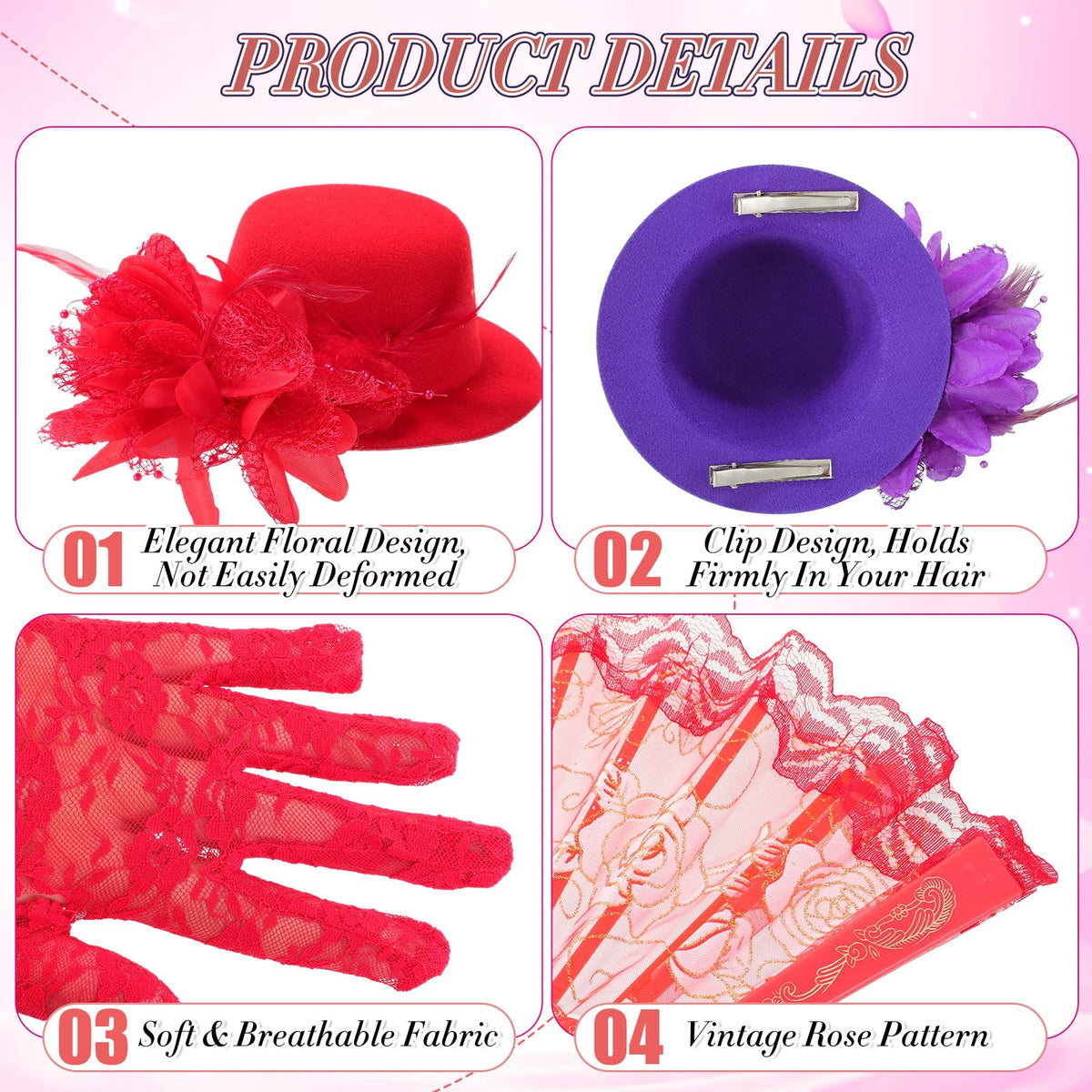 JaGely 18 Pcs Girls Tea Party Supplies Girls Mini Tea Party - JaGely Official Imagery - 4
