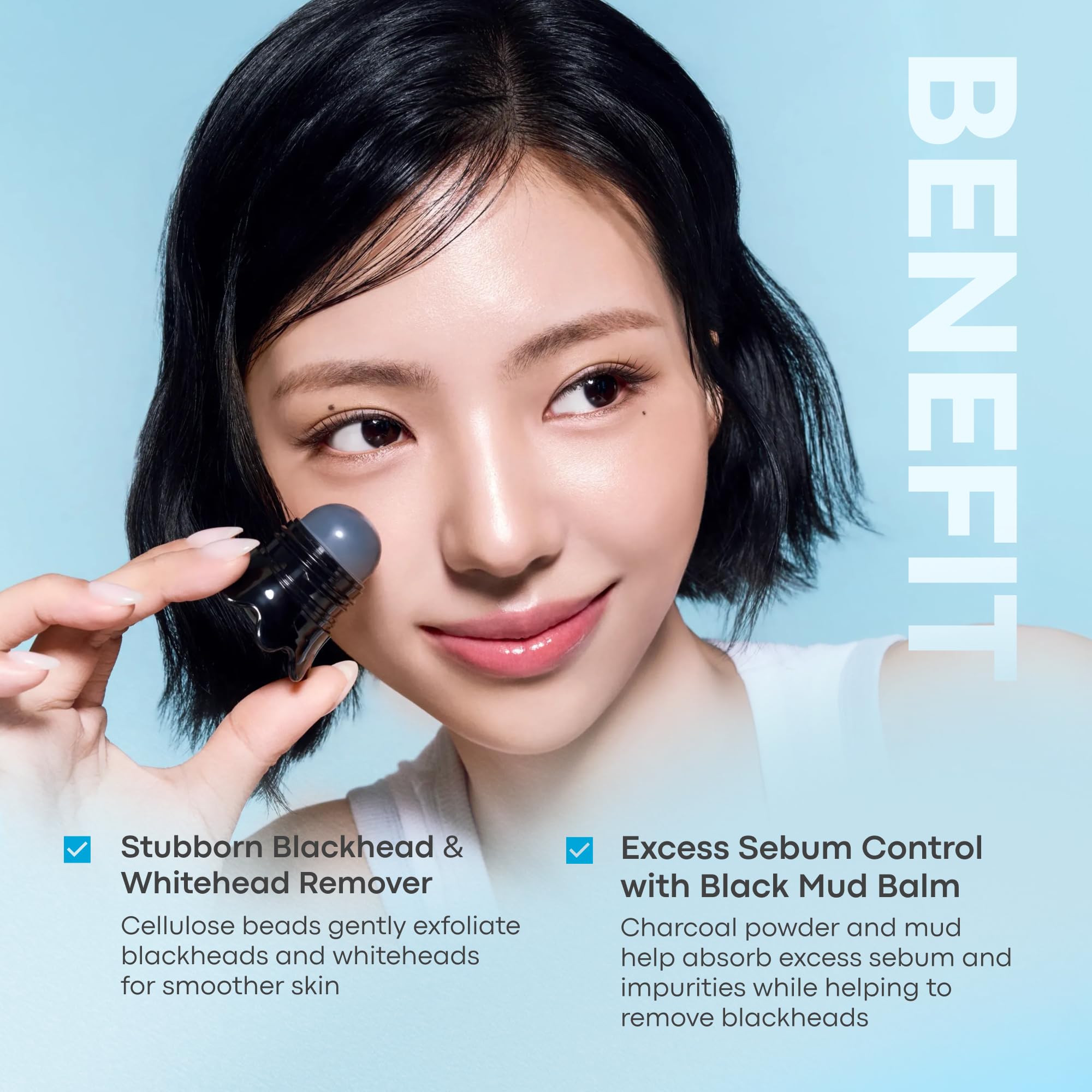 TONYMOLY Tako Pore Scrub Stick Duo, Deep Pore Charcoal Blackhead - TONYMOLY