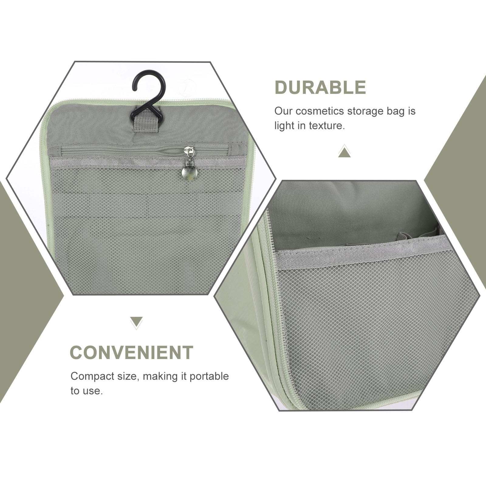 Healeved large waterproof travel makeup bag with dry and wet separation compartments, ideal for cosmetics and toiletries.