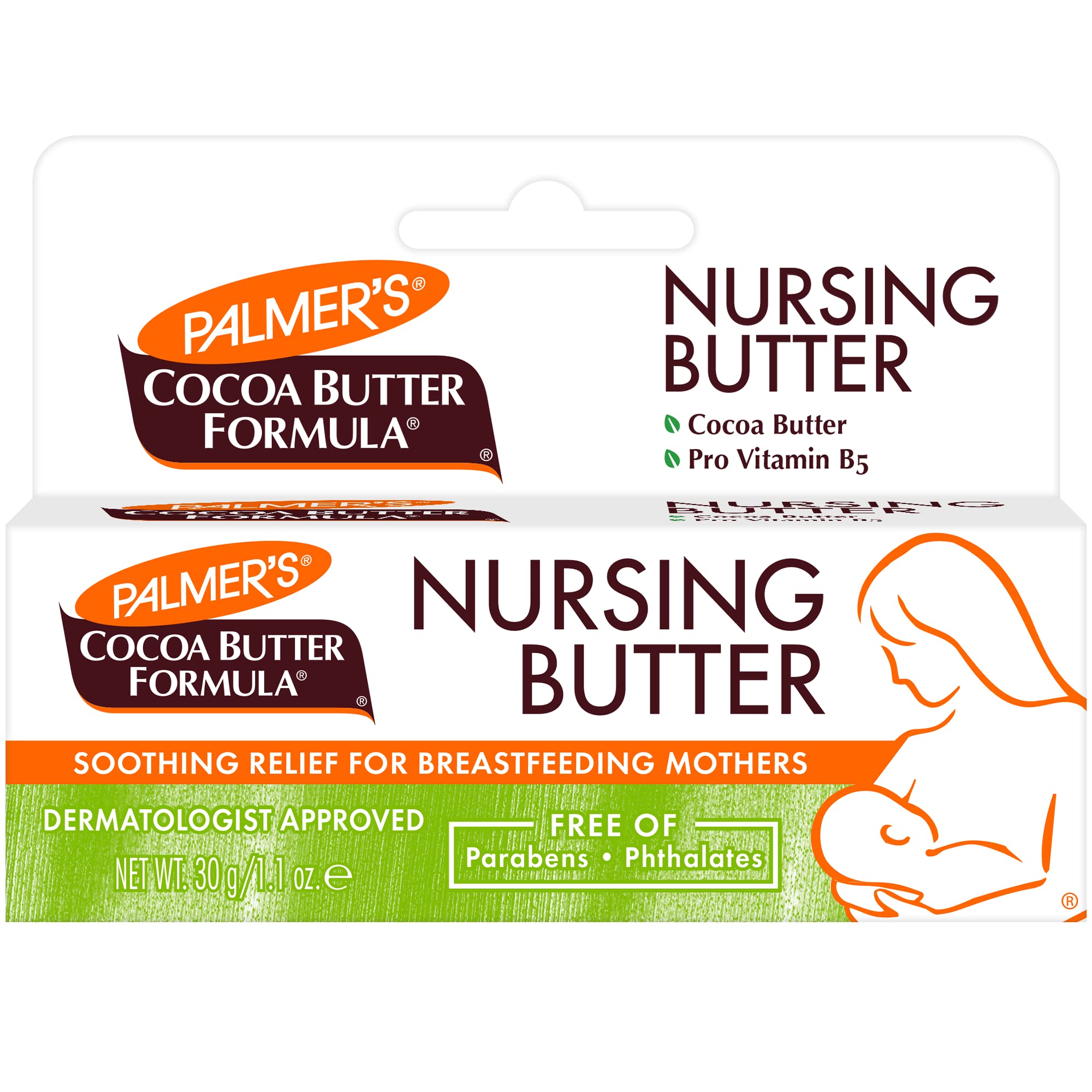 Palmer's Cocoa Butter Formula Nursing Butter for Breastfeeding - Product Imagery