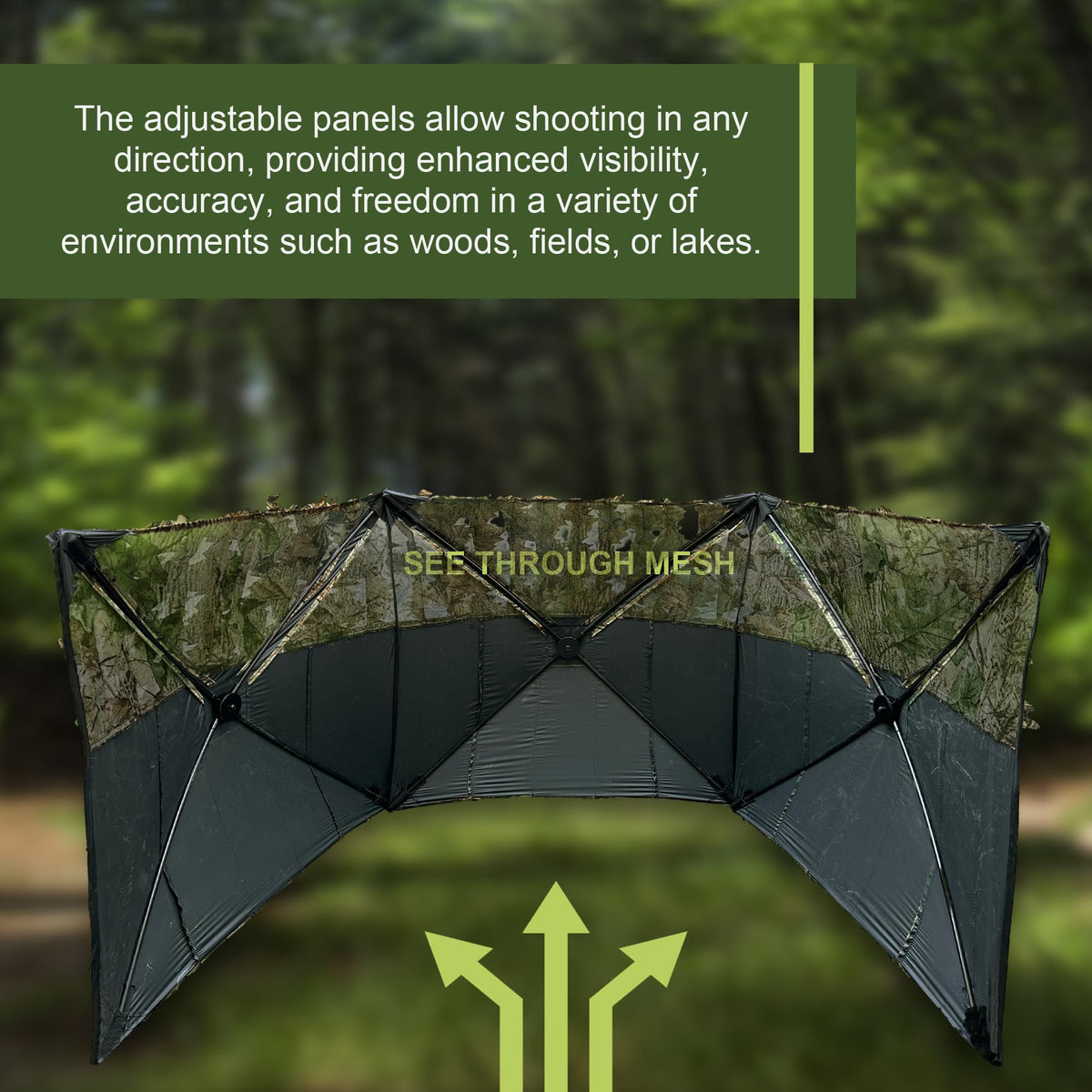 Hunting Blind for Turkey 3D Leafy Ground Blind for Deer - AYIN Official Imagery - 5